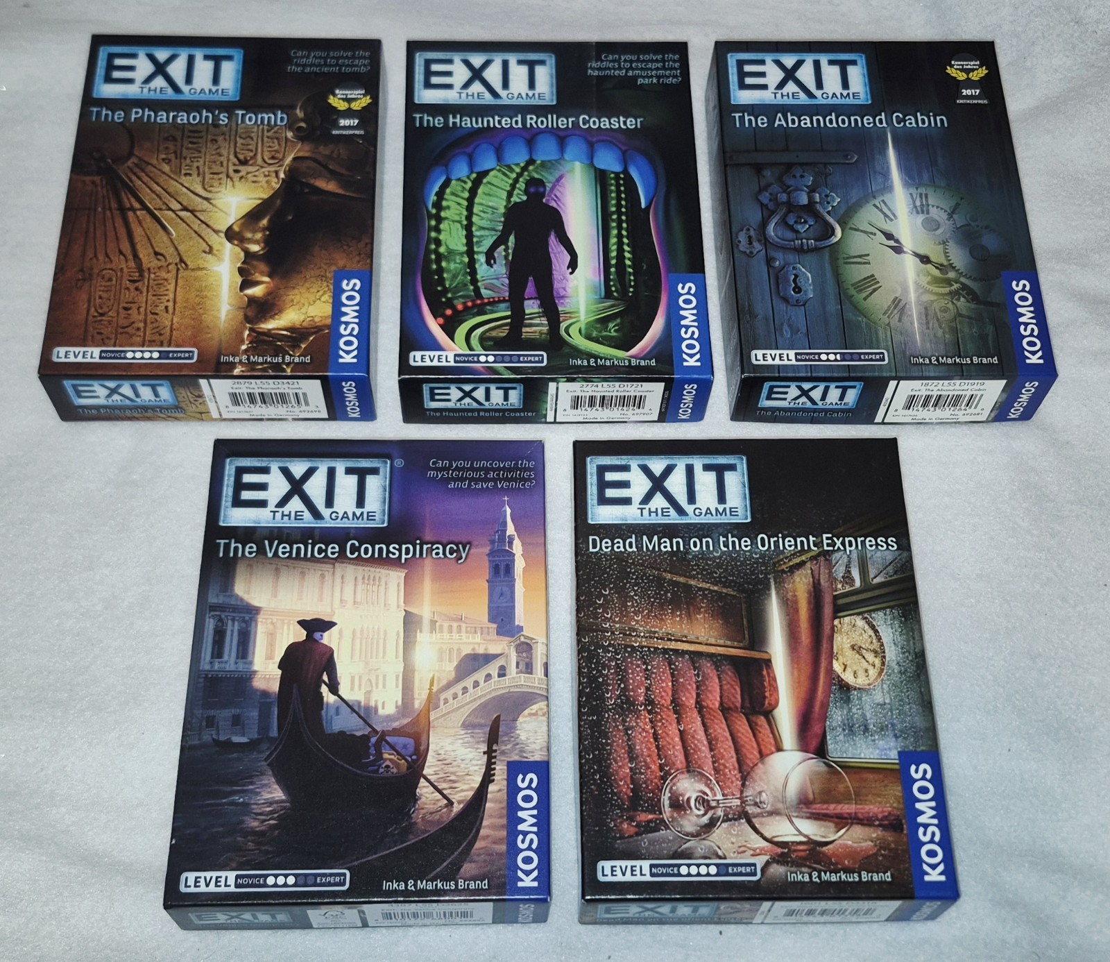 EXIT The Game Lot Of 7 – Excellent Condition Escape Jigsaw Puzzle Games Kosmos