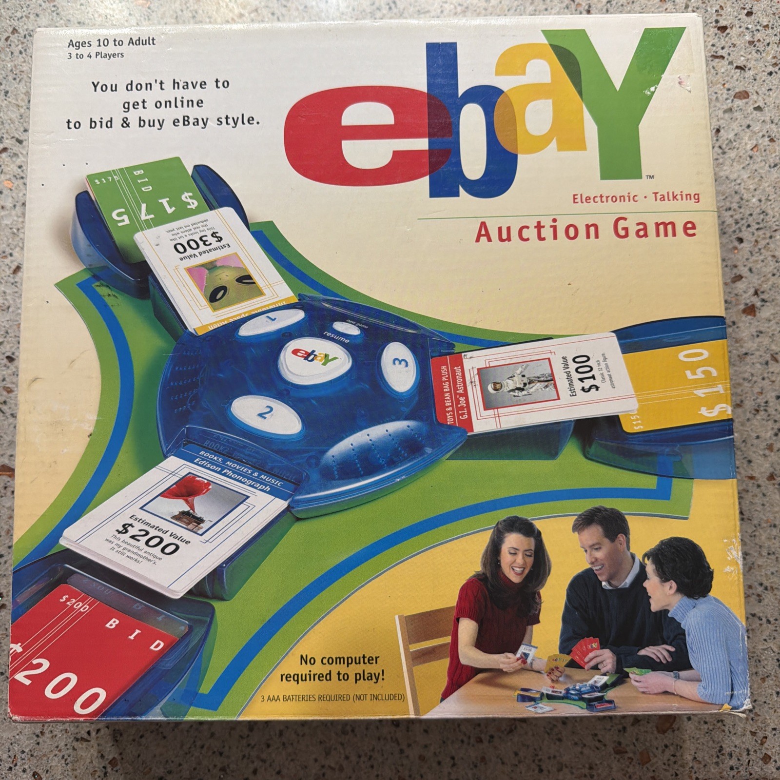 Ebay Electronic Talking Auction Game 2001 Parker Brothers Complete