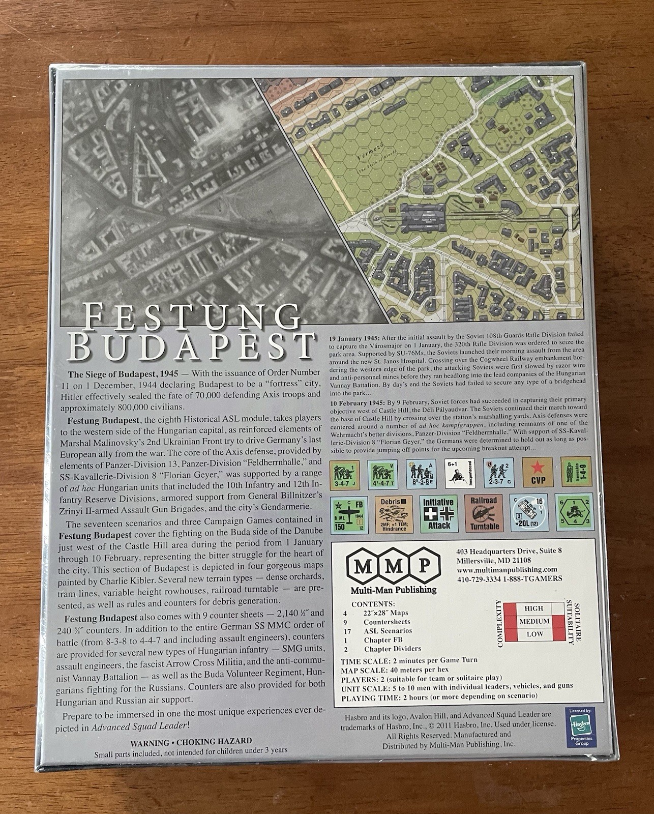 Advanced Squad Leader ASL Festung Budapest Historical Module 8 NEW in shrink