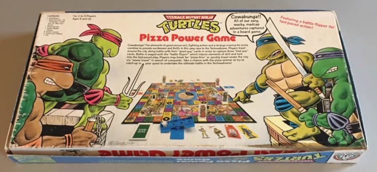 Teenage Mutant Ninja Turtles Pizza Power Board Game VTG 1987 TMNT COMPLETE