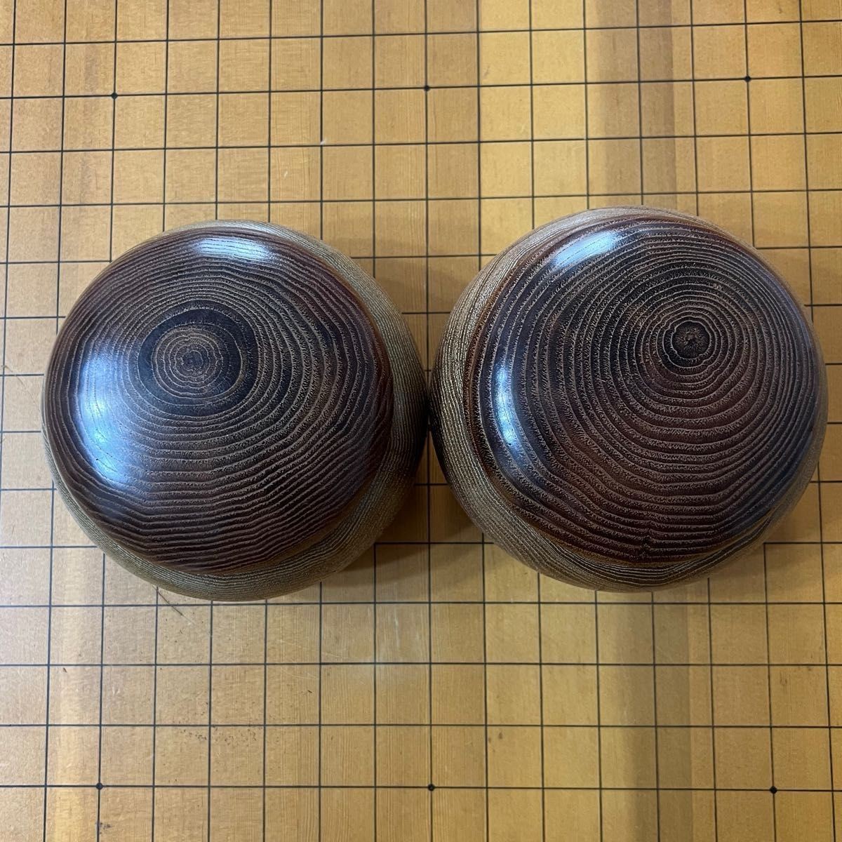 Go Stones Clam Shell 180 Black 181 & Go Bowl Set Japan Vintage [No Go Board]