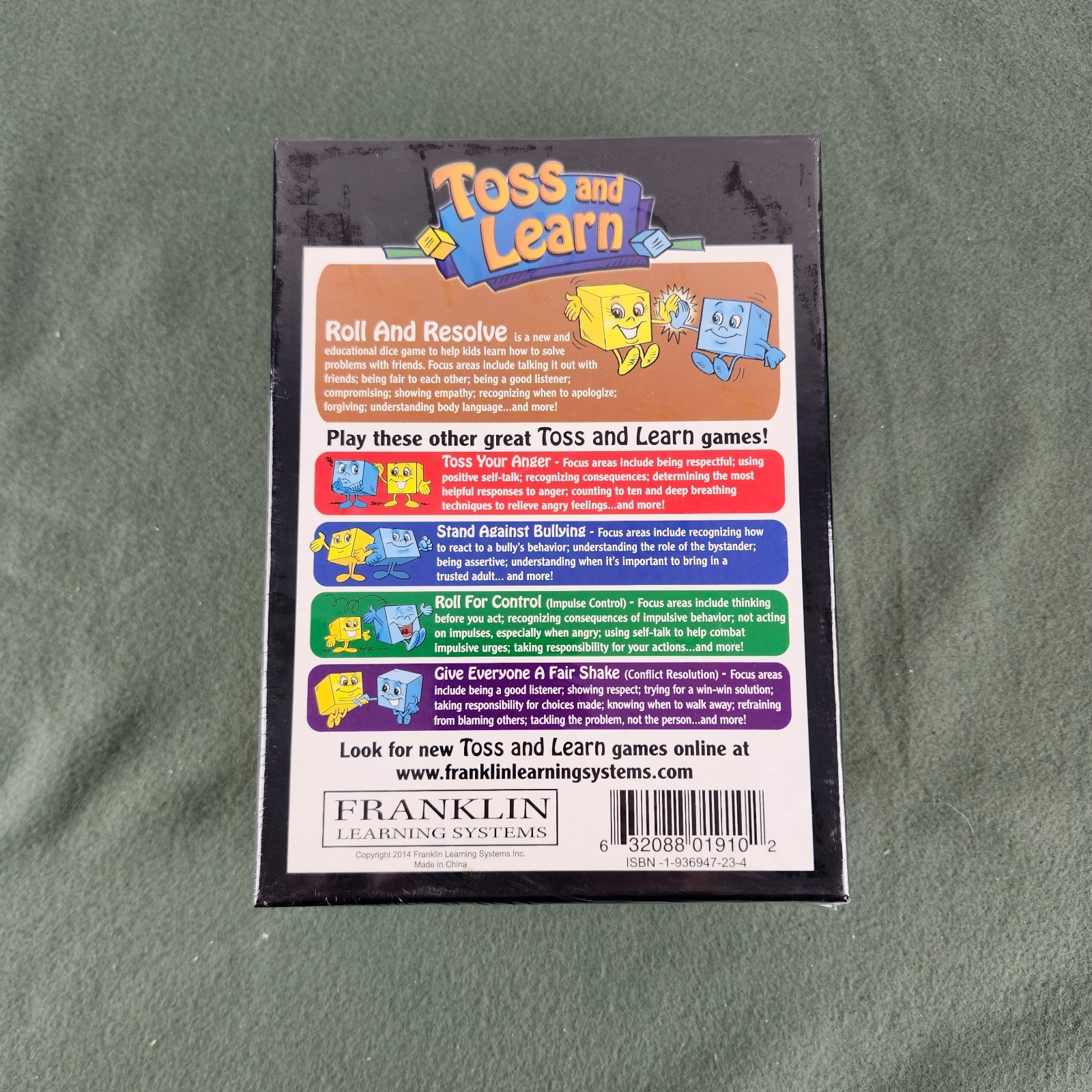 Roll and Resolve Problem Solving Toss and Learn Game Franklin Learning Systems