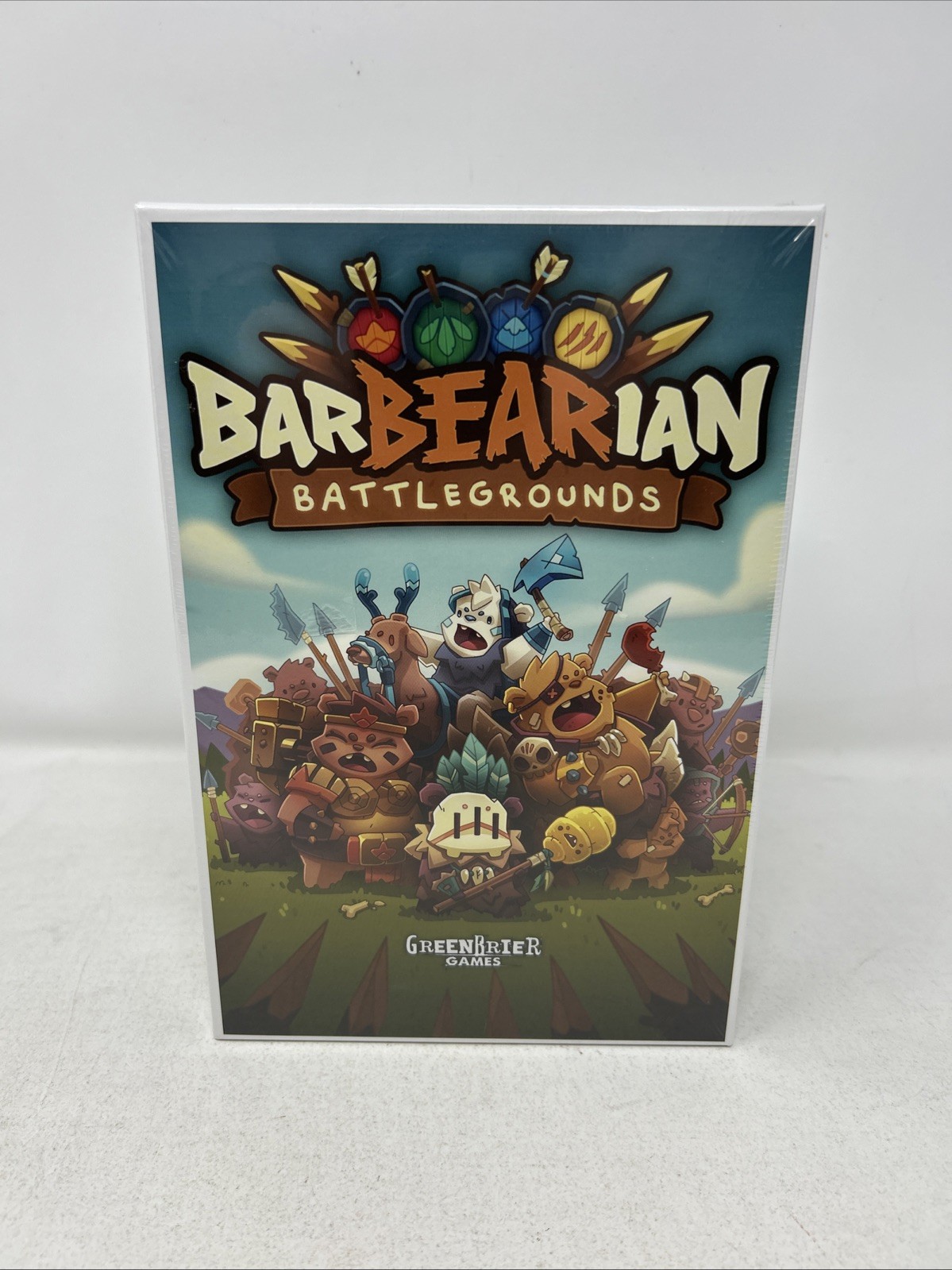 New In Shrink GreenBrier Games BARBEARIAN BATTLEGROUNDS Board Game – Sealed ZA1