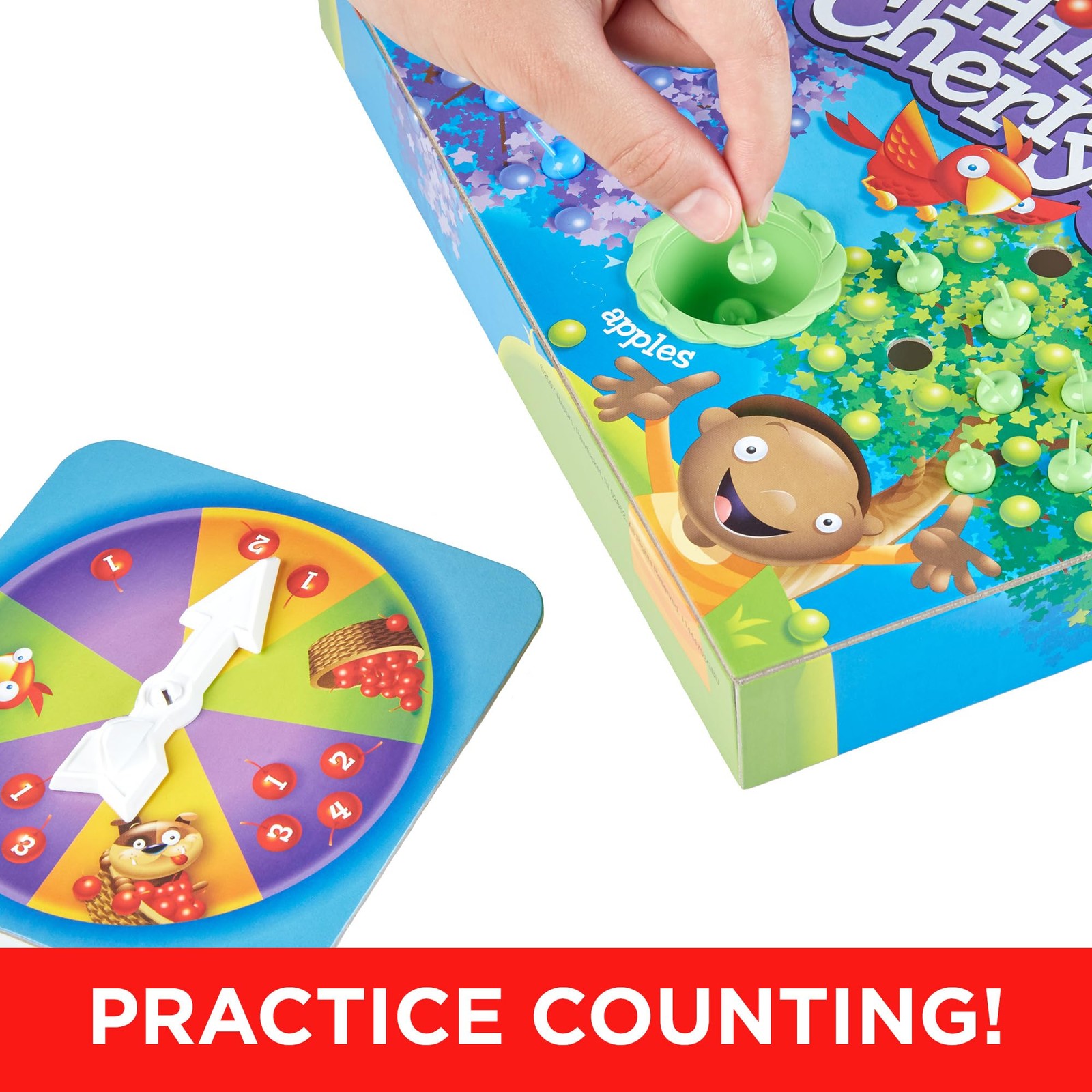 Hasbro Gaming Hi Ho Cherry-O Board Game for 2 to 4 10.75″ x 3″, Multicolor