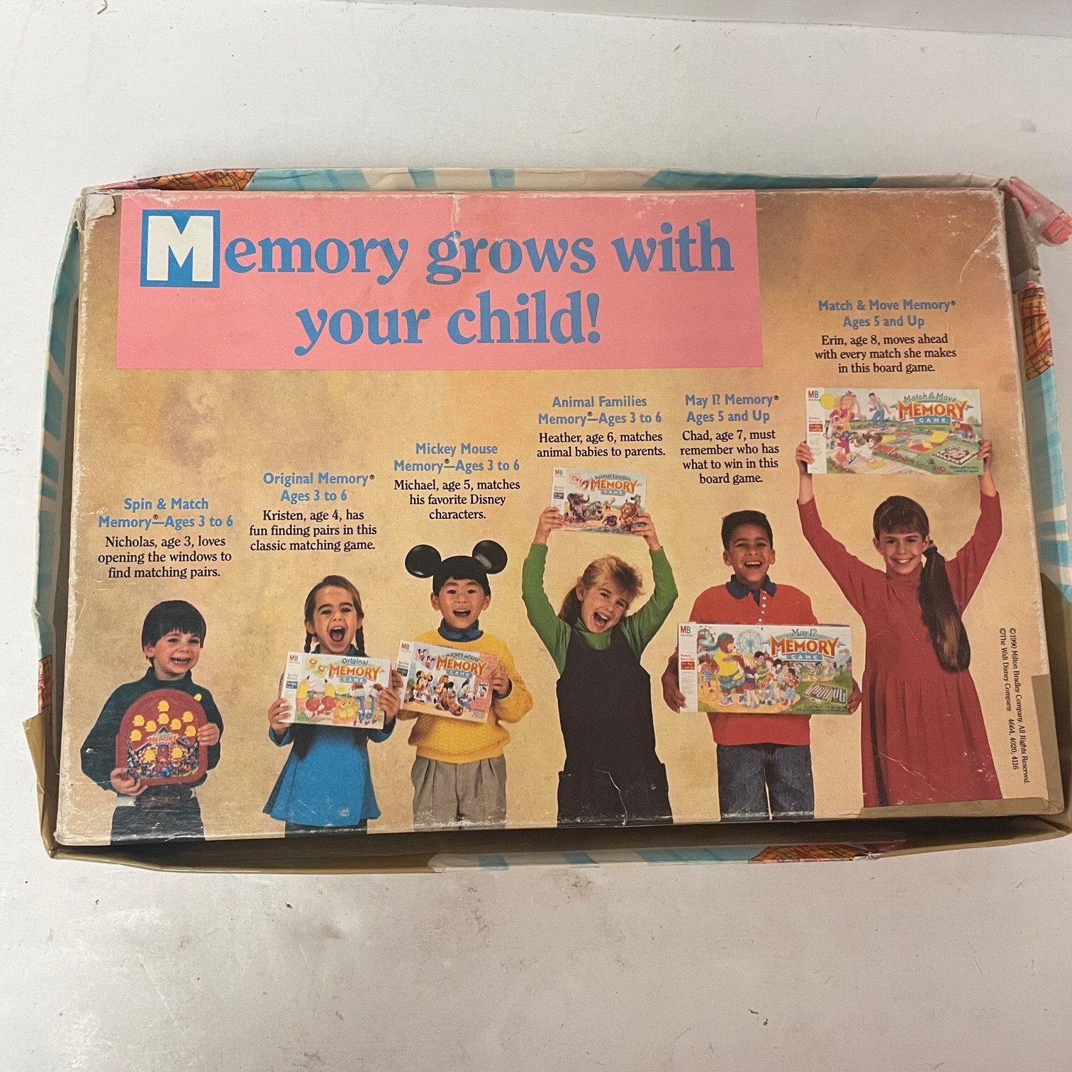 Mickey Mouse Memory Game By Milton Bradley Vintage 1990 Missing One Tile Classic