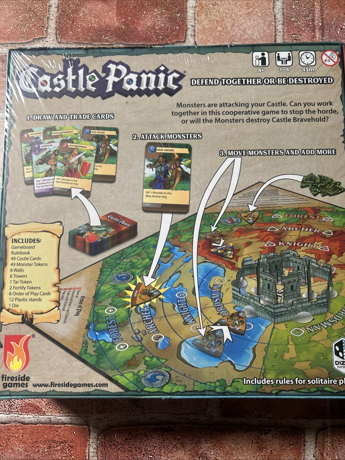 Fireside Games Castle Panic Board Game New Sealed