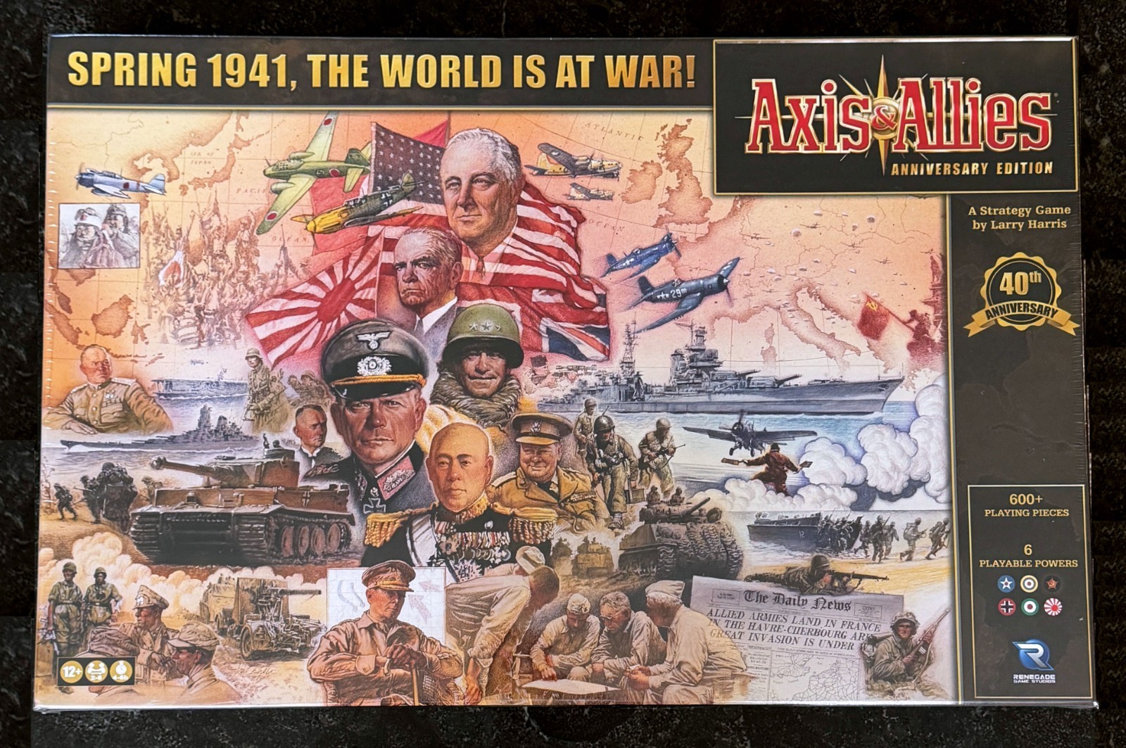 Axis & Allies Spring 1941 WWII 40th Anniversary Deluxe Edition New Sealed