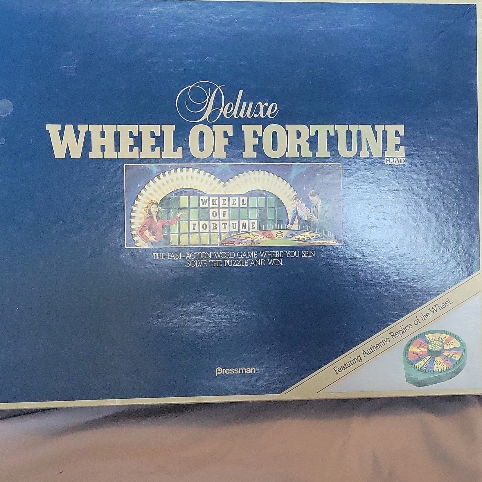 1986 Pressman Deluxe Wheel of Fortune Complete Board Game