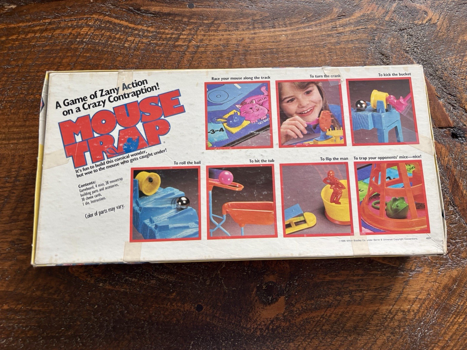 Vintage 1986 Mouse Trap Board Game 100% Complete Milton Bradley Great Condition