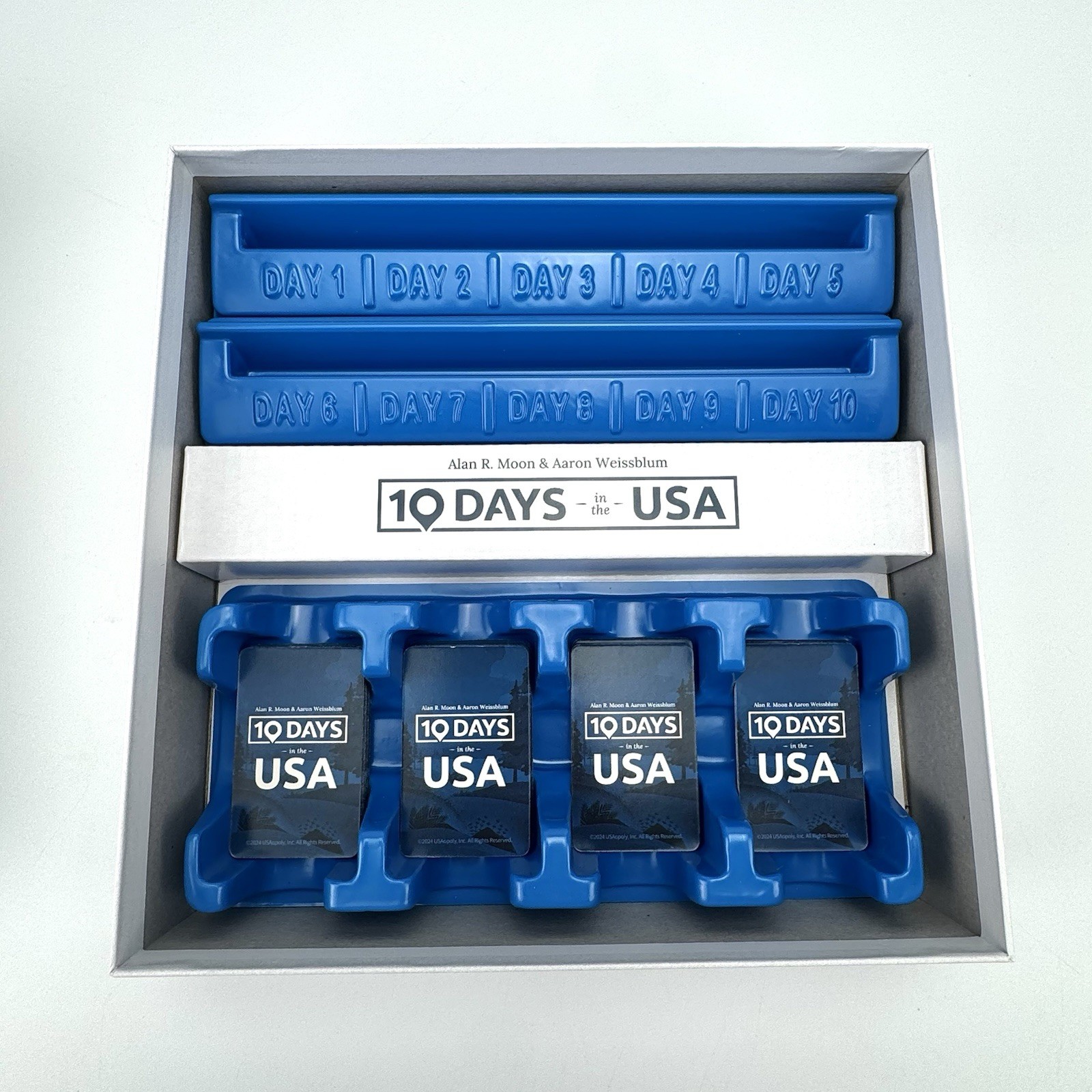 10 Days in The USA – Family Road Trip Board Game By Alan Moon – 100% Complete VG