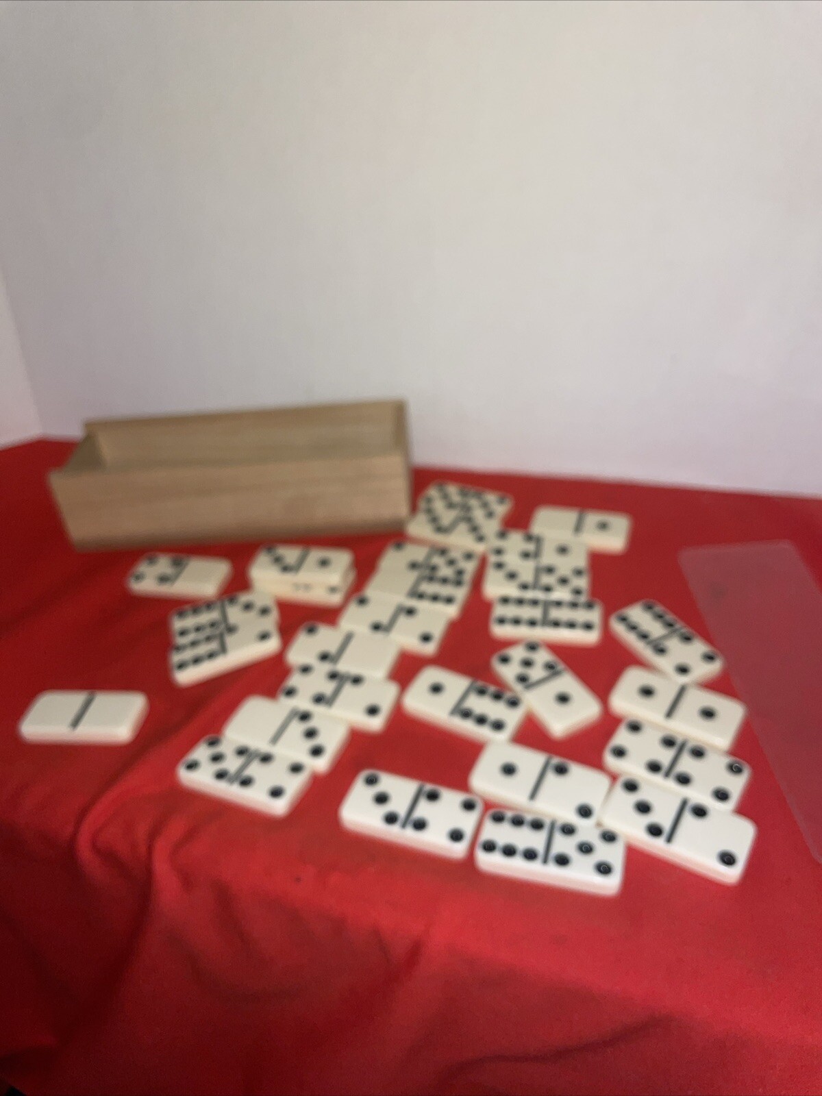 Dominoes Double 6 Six Professional Size Ivory Color Tile