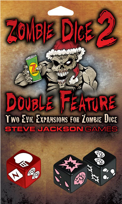 Zombie Dice 2 Double Feature Game – Steve Jackson Games – Eat Brains SJG 131324