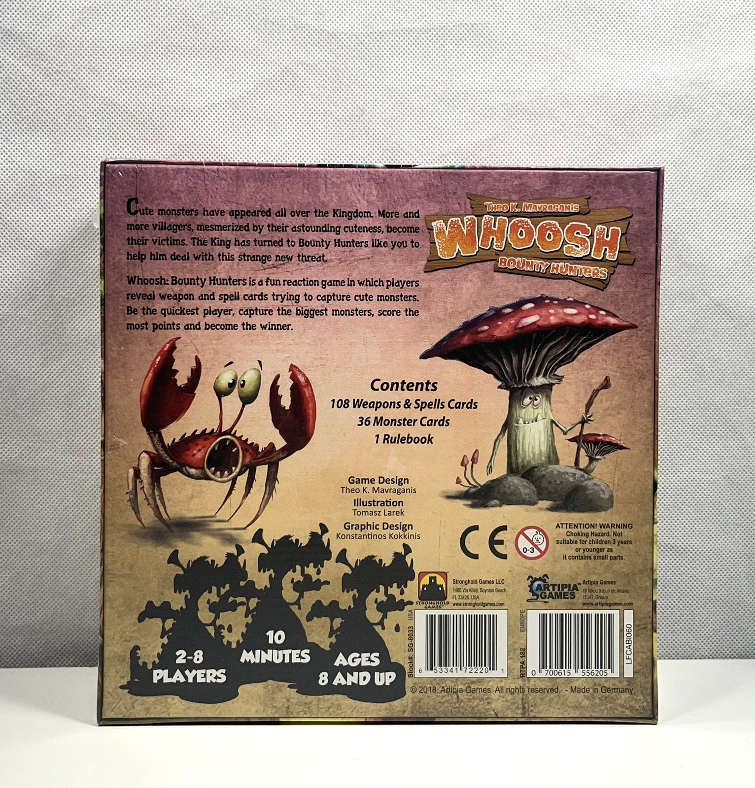 Whoosh Bounty Hunters by Stronghold Games 2 to 8 player card game Sealed New