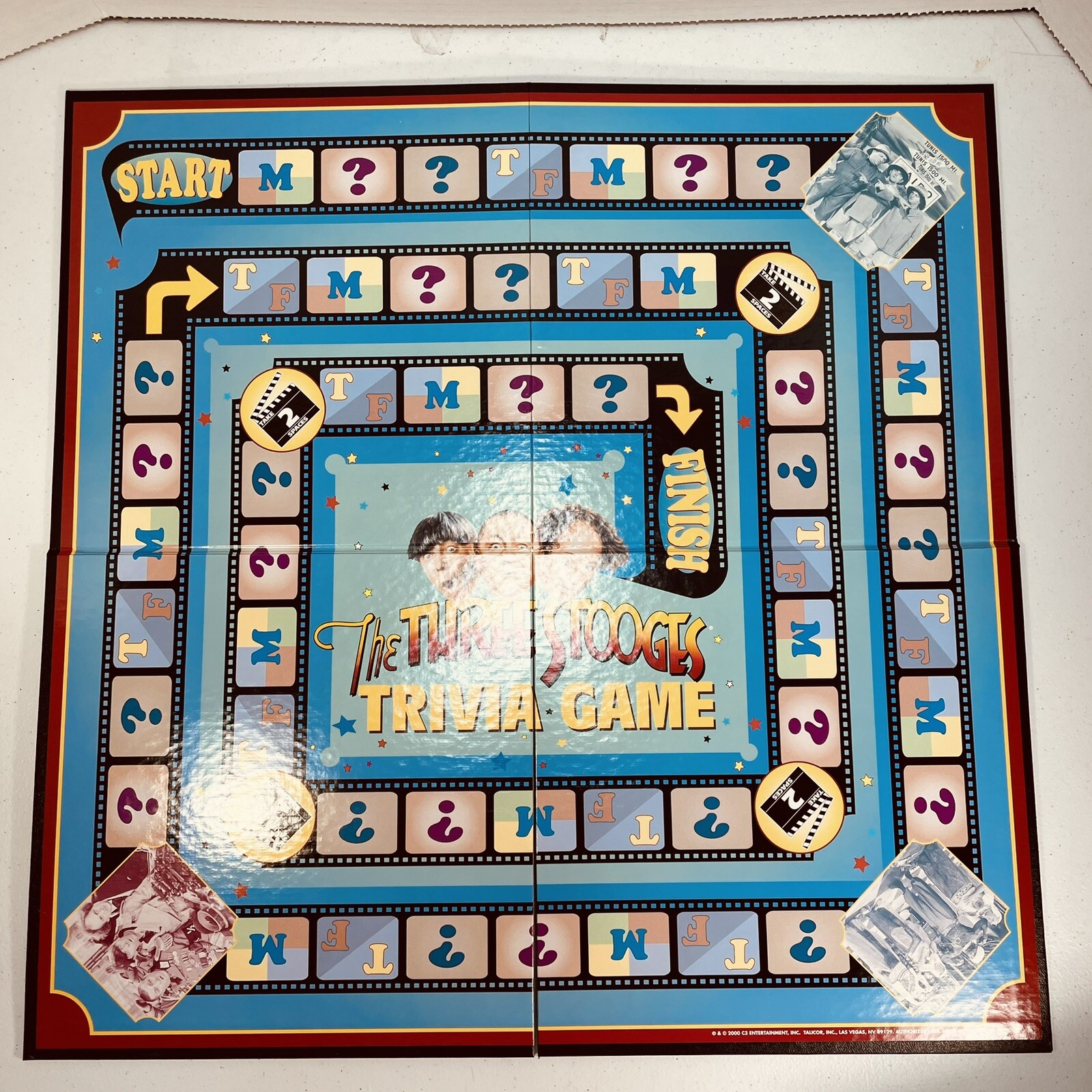 The Official Three Stooges Trivia Game 2000 By Talicor Mo Larry Curly Nyuk Nyuk