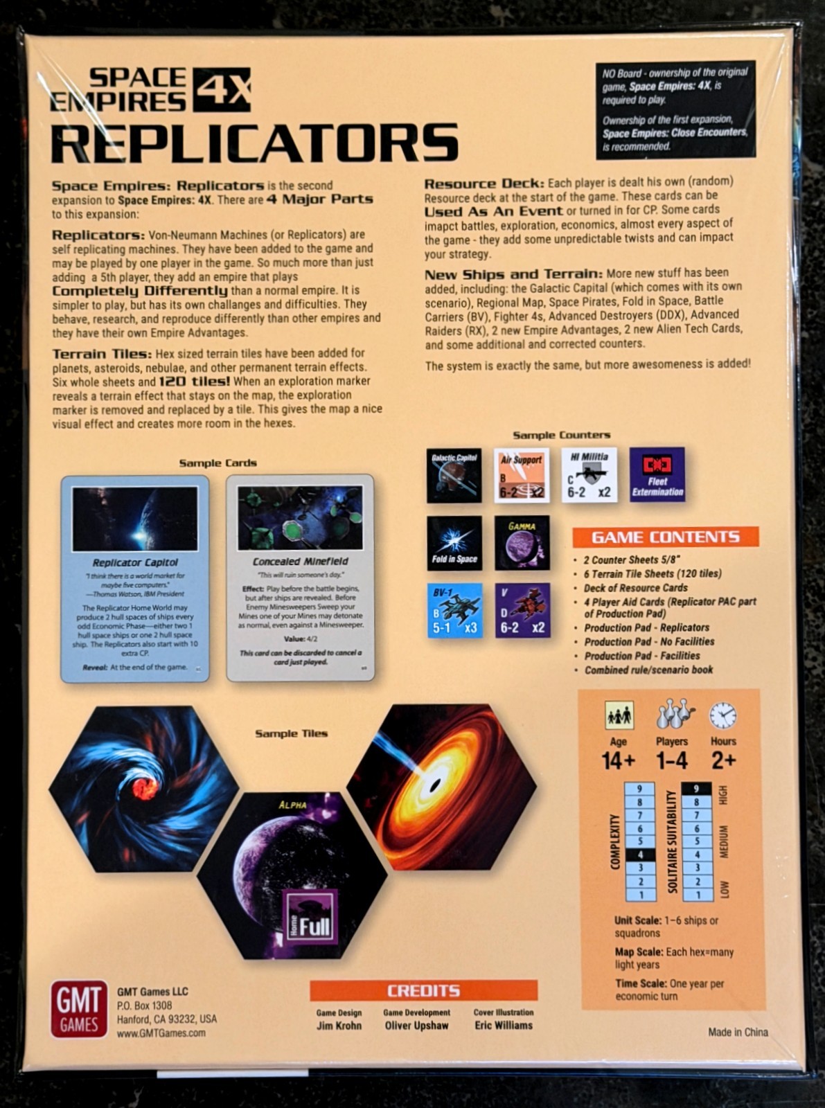 Space Empires 4X – Replicators Expansion 2nd Printing – GMT Games – Sealed