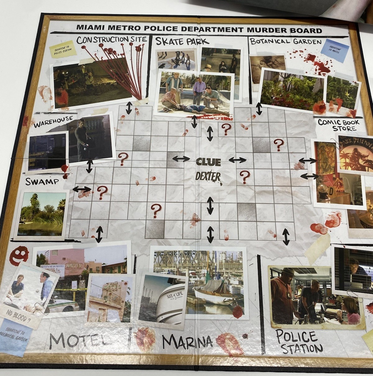 Clue Dexter Board Game Mystery 2-6 Players Thematic Twist Identify Killers