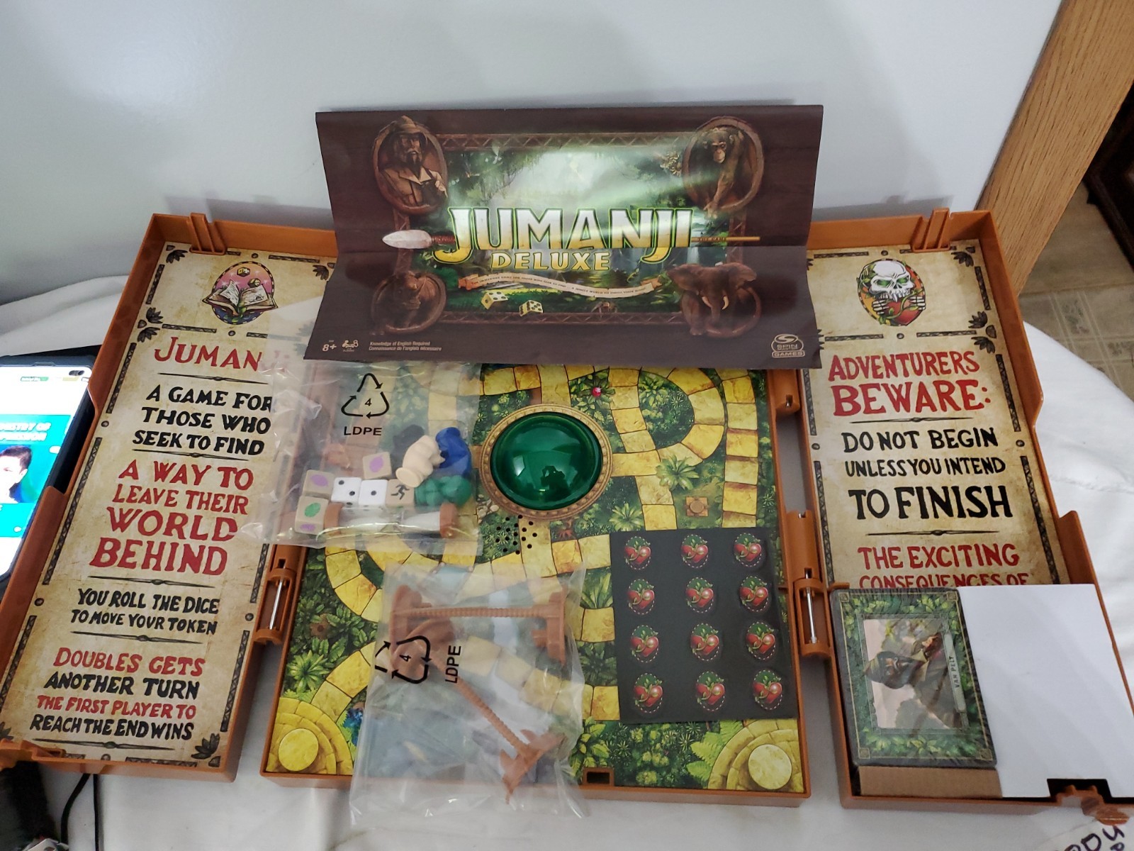 Spin Master Jumanji Complete Deluxe Electronic Board Game Never Used
