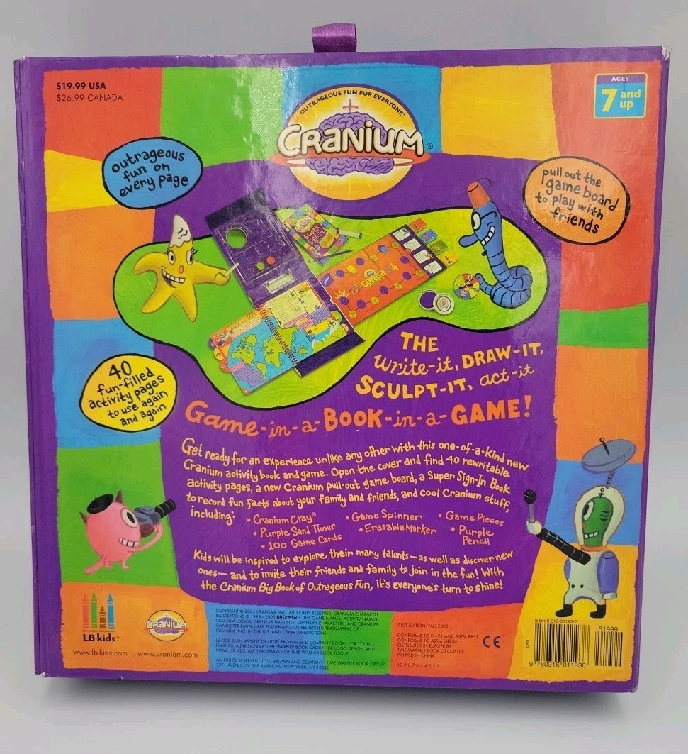 Cranium Big Book of Outrageous Fun!The Write-It Draw-It Sculpt-It Game in a Book