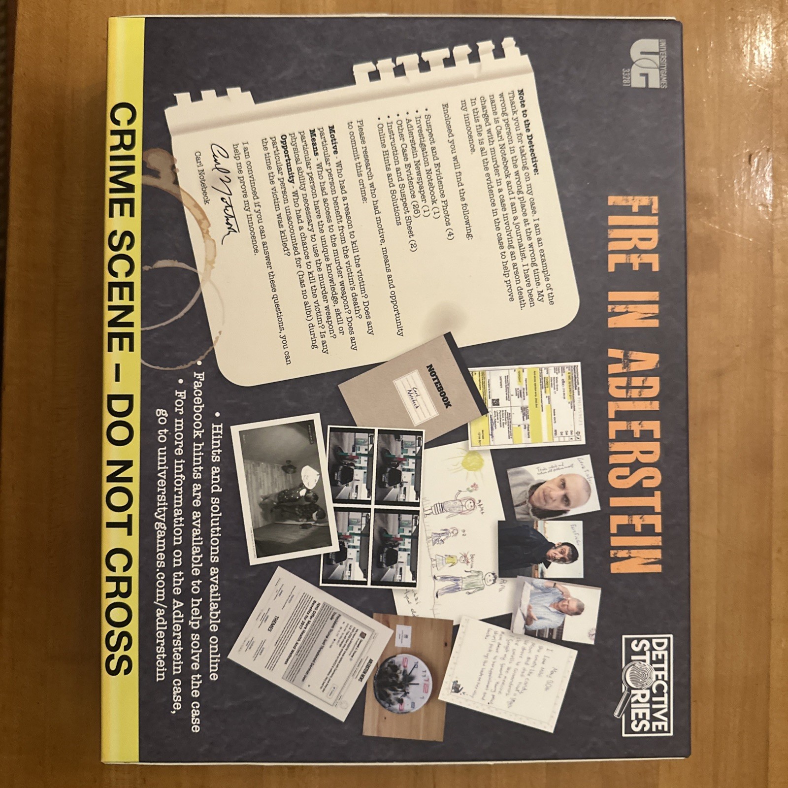 Murder Mystery Party Case Files Fire In Adlerstein The Game NEW IN BOX SEALED
