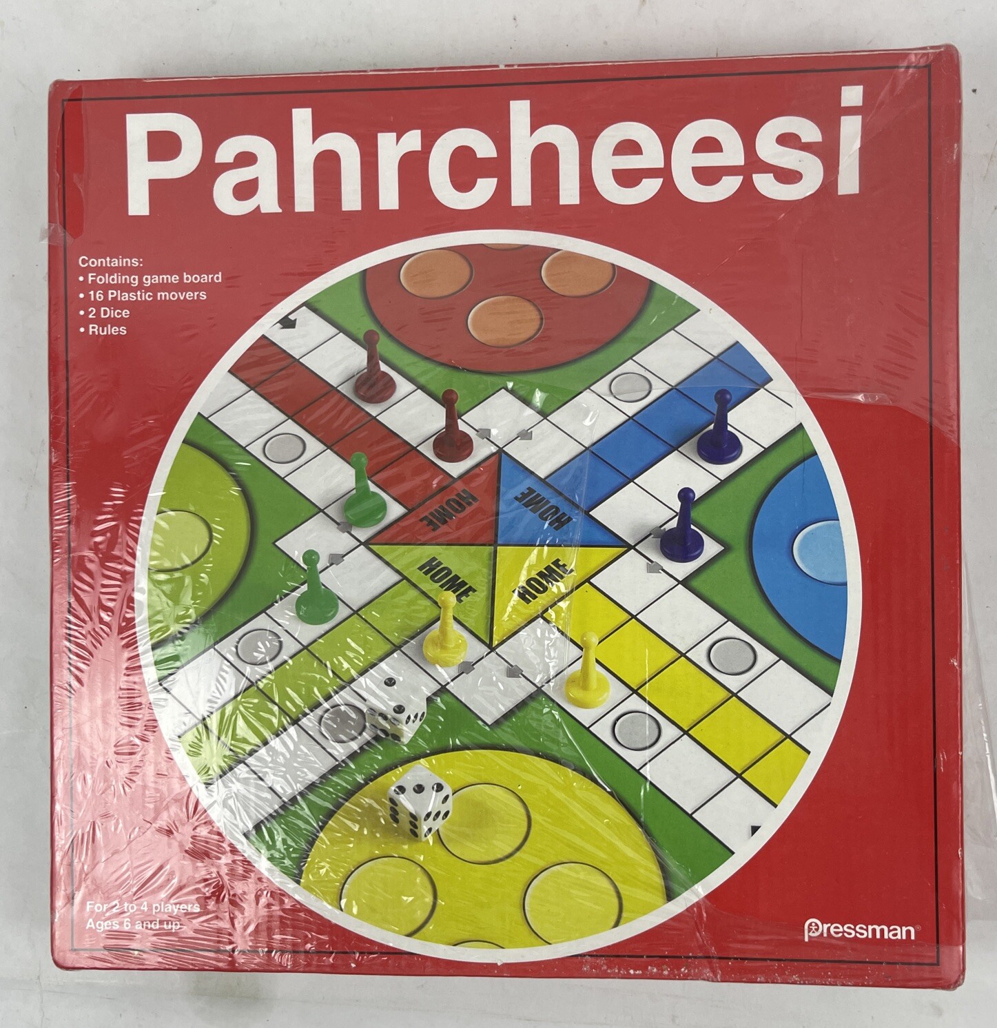 Parcheesi Board Game – 2010 Pressman Toy Company. NEW Sealed