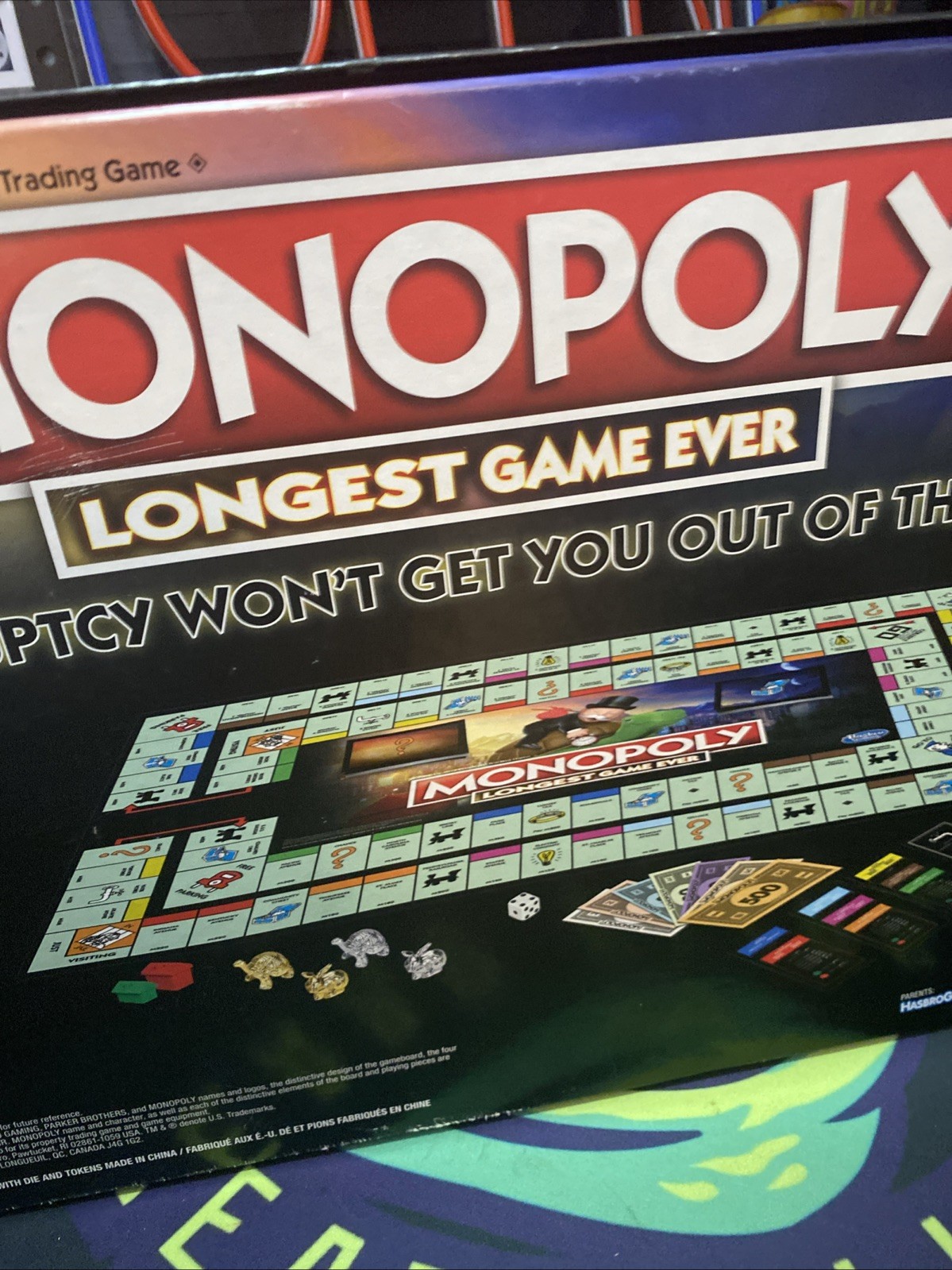 2019 Hasbro: Monopoly- Longest Game Ever Great Condition Complete Rare