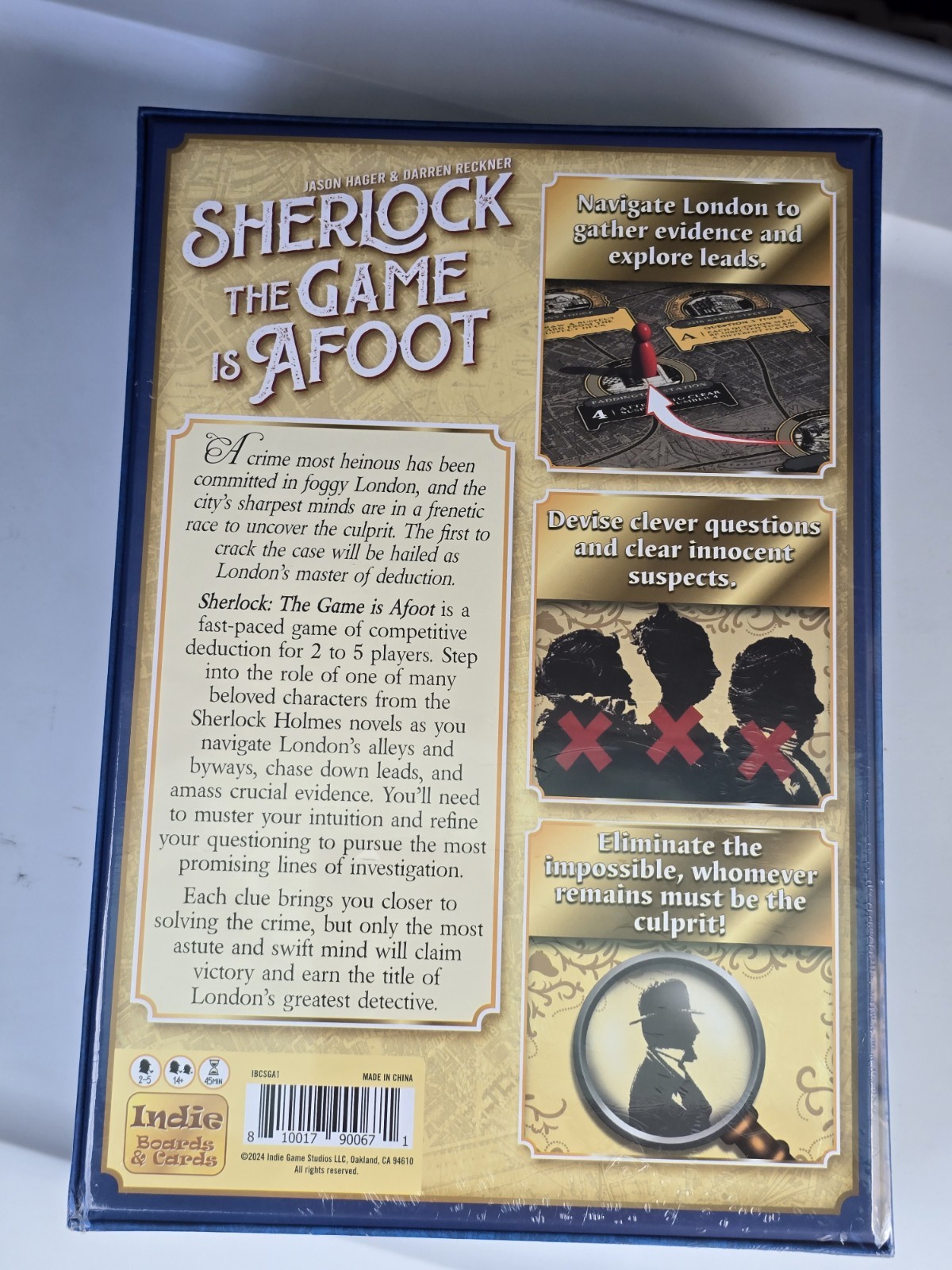 Sherlock The Game is Afoot Game By 2024 Indie Boards & Cards Sherlock Holmes