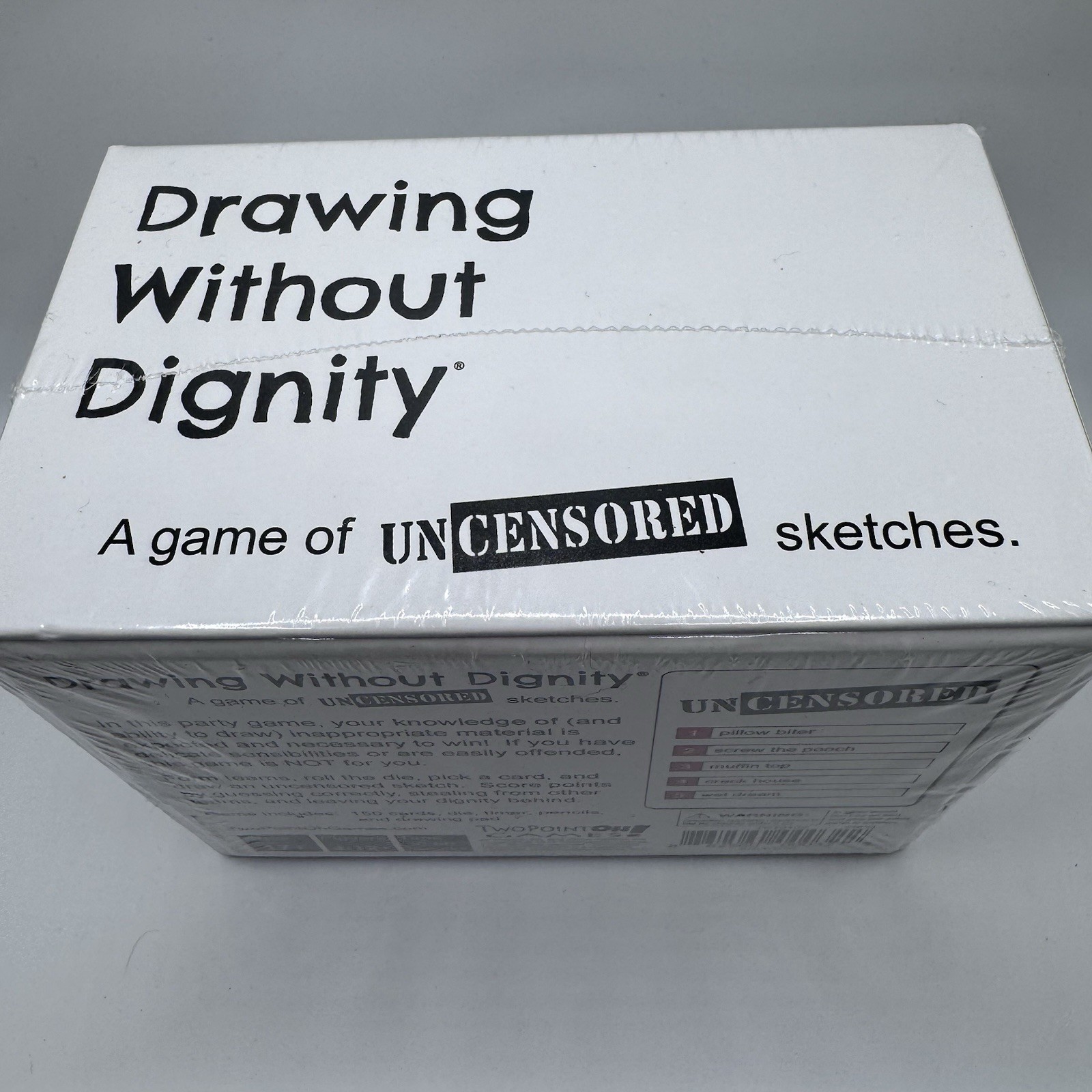 Drawing Without Dignity Uncensored Party Game Art Theme for Ages 17+ Complete