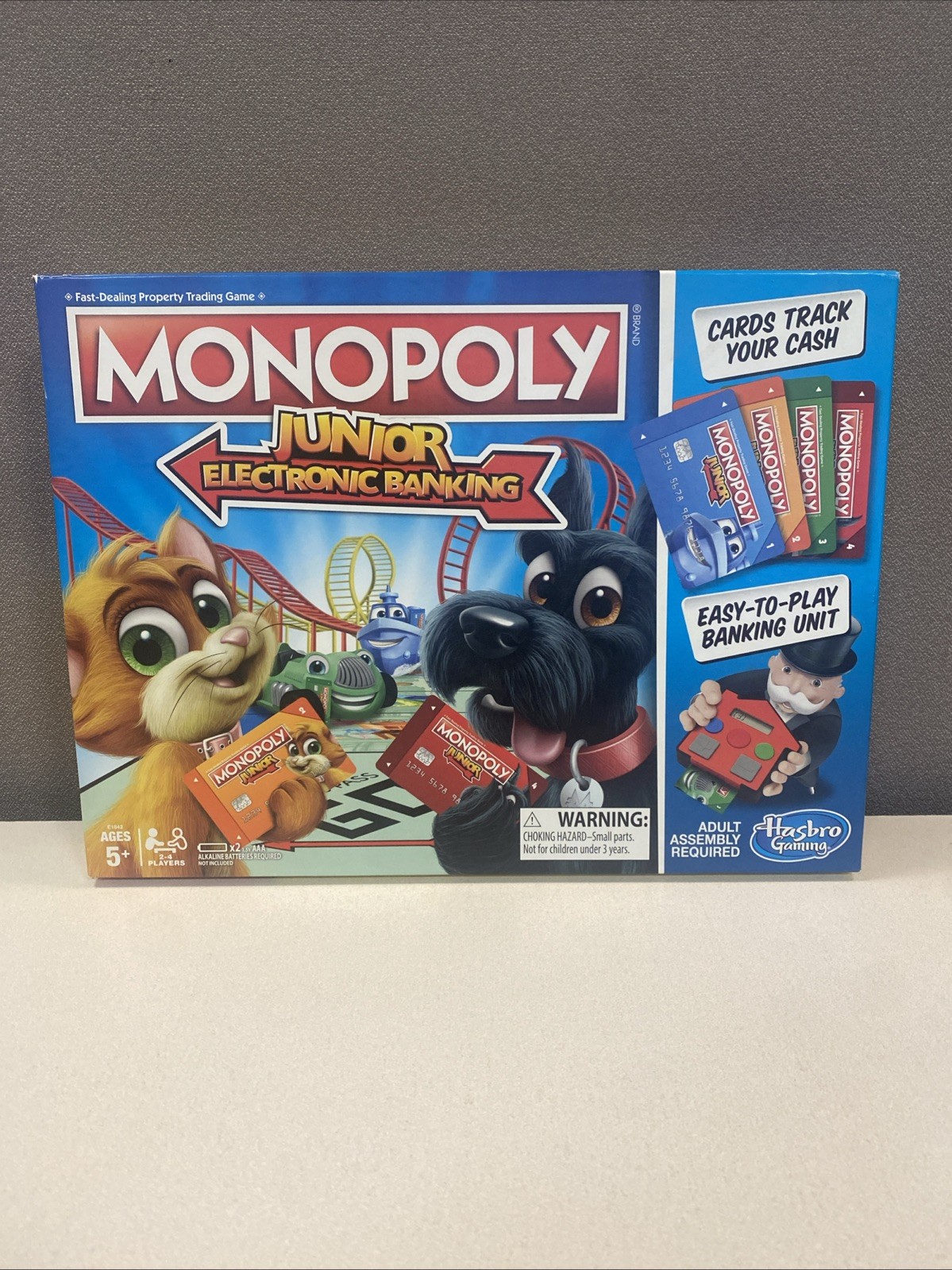 Monopoly Junior Electronic Banking Ages 5 and up 2-4 players Board Game Read