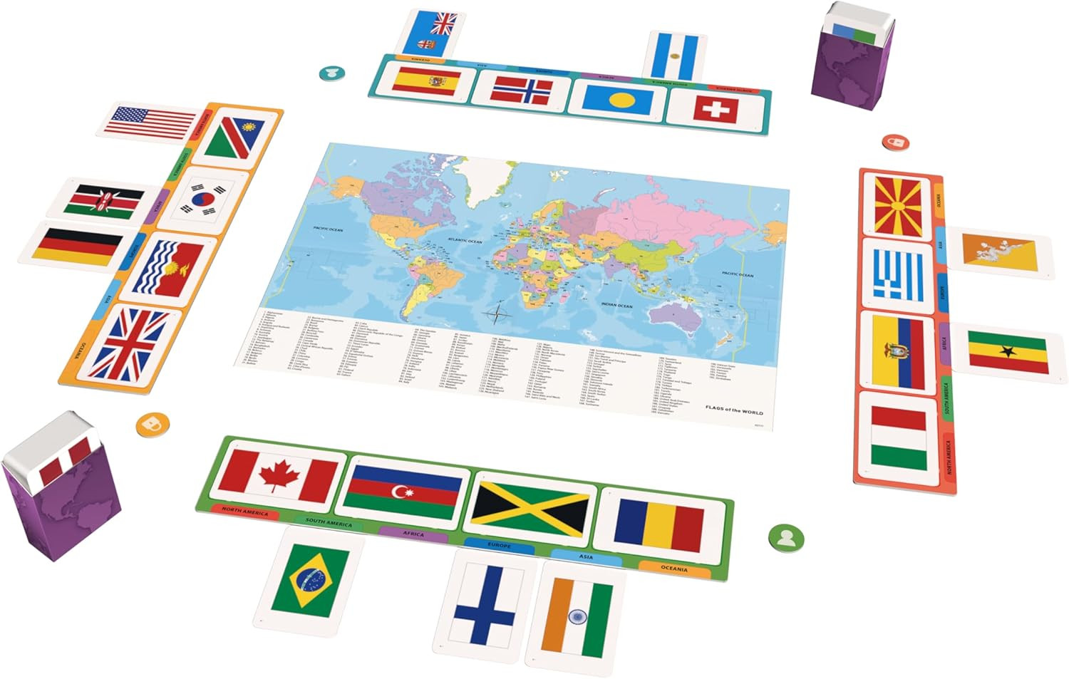 Flags of the World Family Card Game – Educational & Fun – Play & Learn about Fla