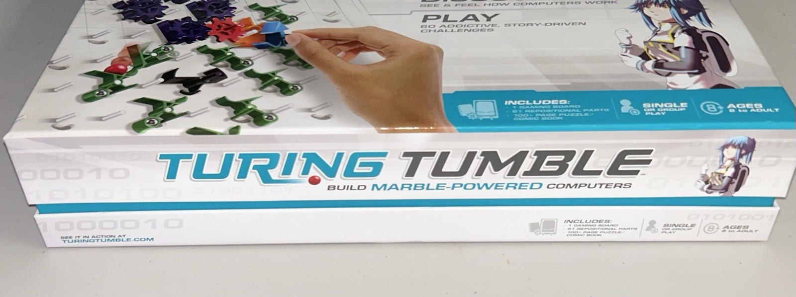 Turing Tumble Build Marble-Powered Computers Anime COMPLETE W/ Book VG