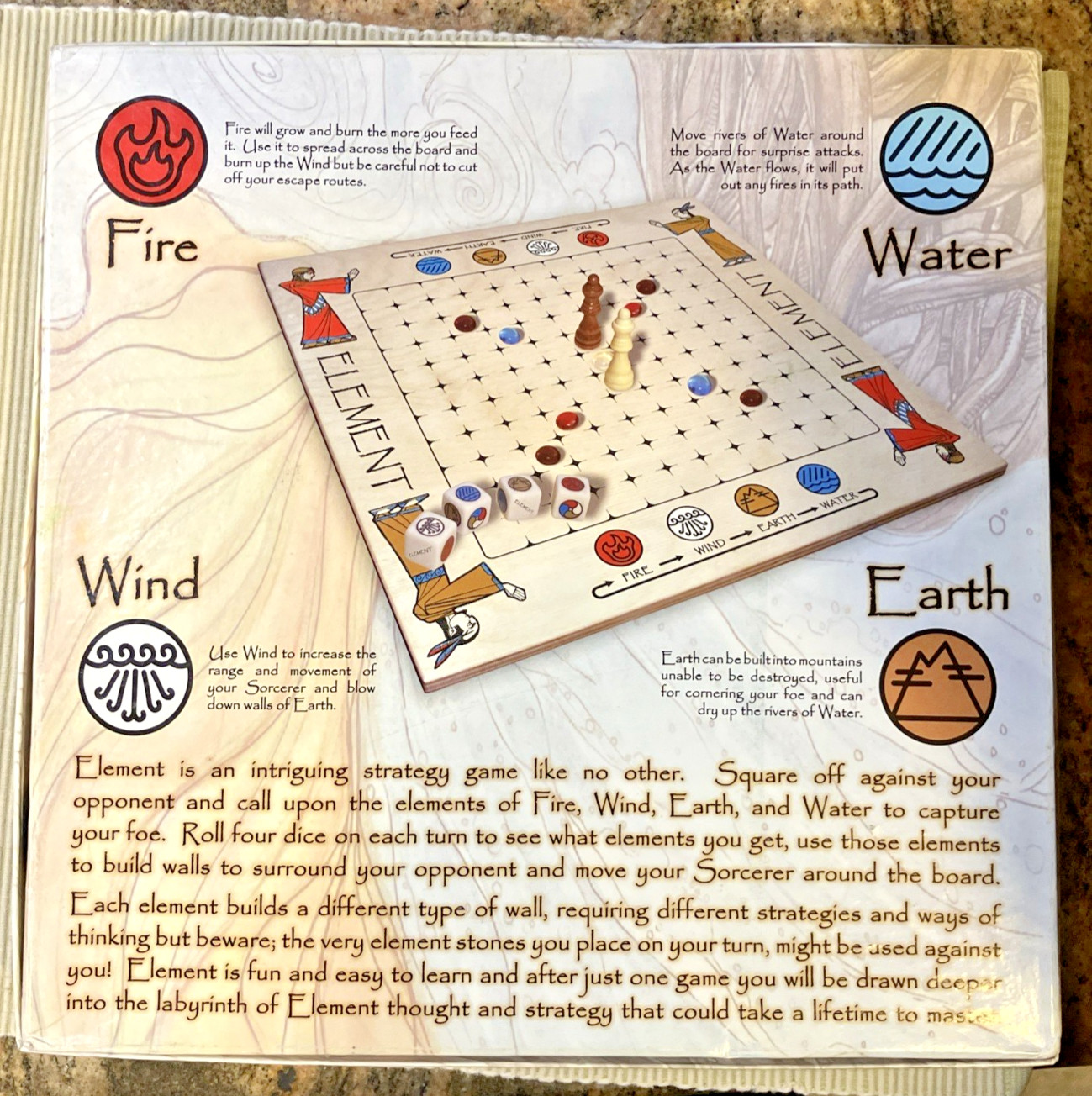 Element: Fire, Wind, Earth, Water (Board Game, 2008) Mind Twister