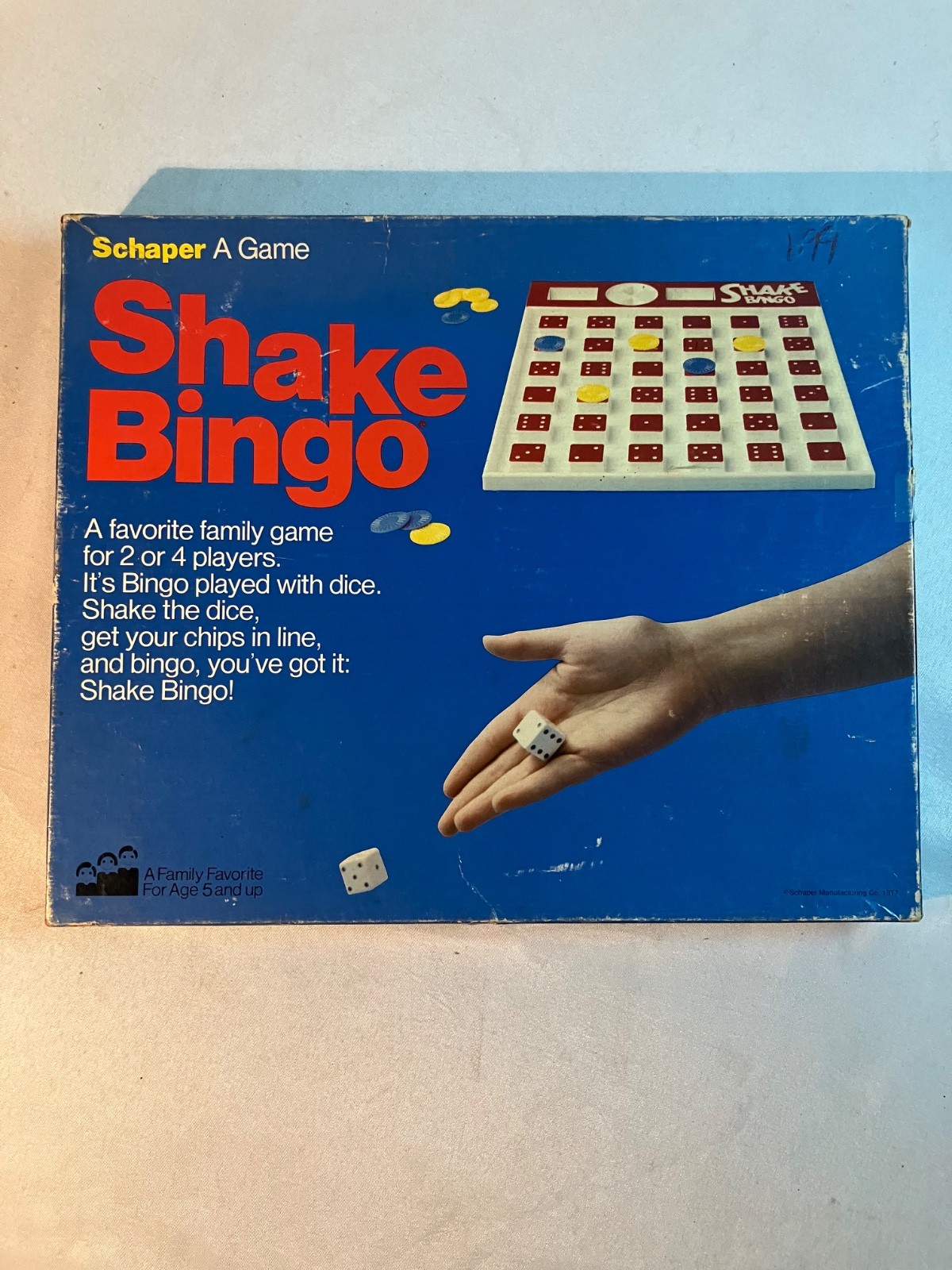 Vintage 1977 SHAKE BINGO Game COMPLETE Schaper Age 5 and up Family Favorite Game