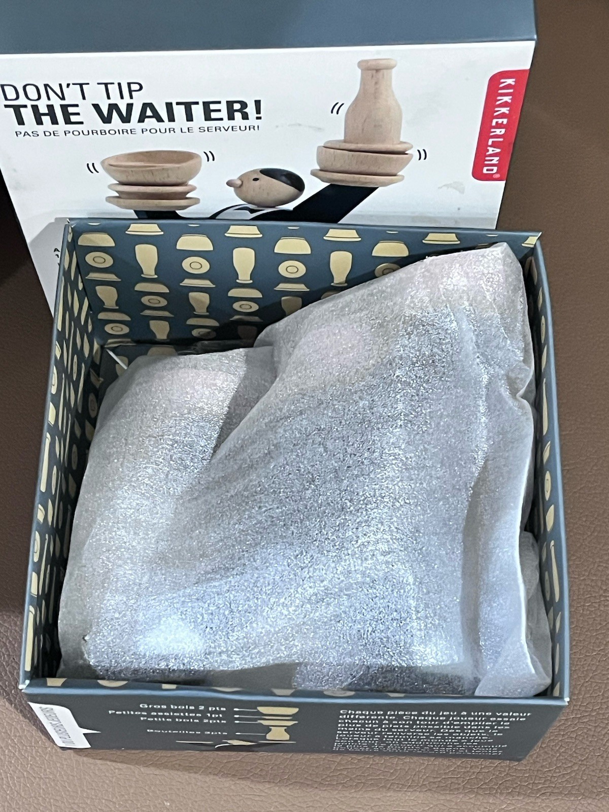 Don’t Tip The Waiter Game-Kikkerland- NEW-Fun Stacking Game For 1 Or More People