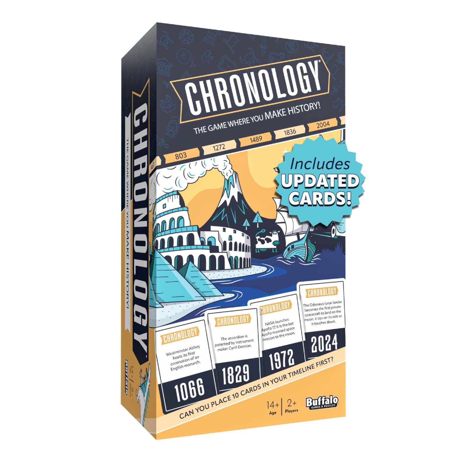 Buffalo Games – Chronology – The Game Where You Make History Standard, Black