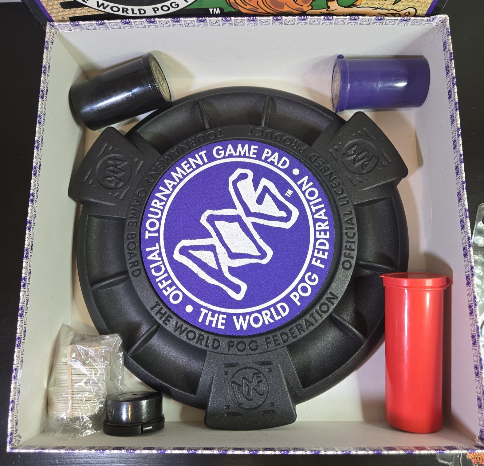 Vintage POG The Game, World POG Federation Milton Bradley Set 200+ POG’s 1995
