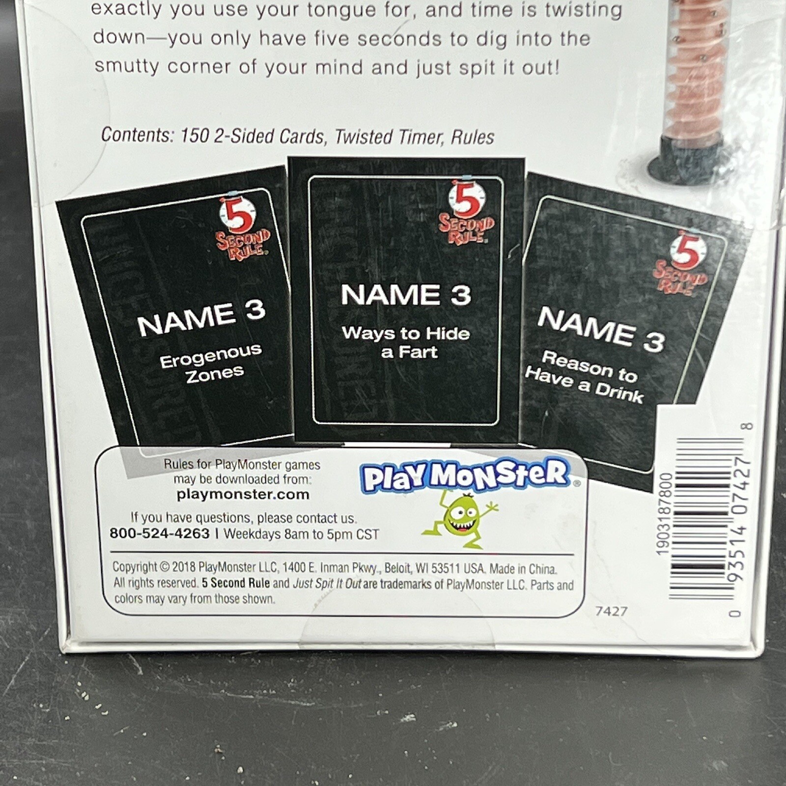 PlayMonster 5 Second Rule Uncensored NSFW Just Spit it Out Or Not Ages 17+