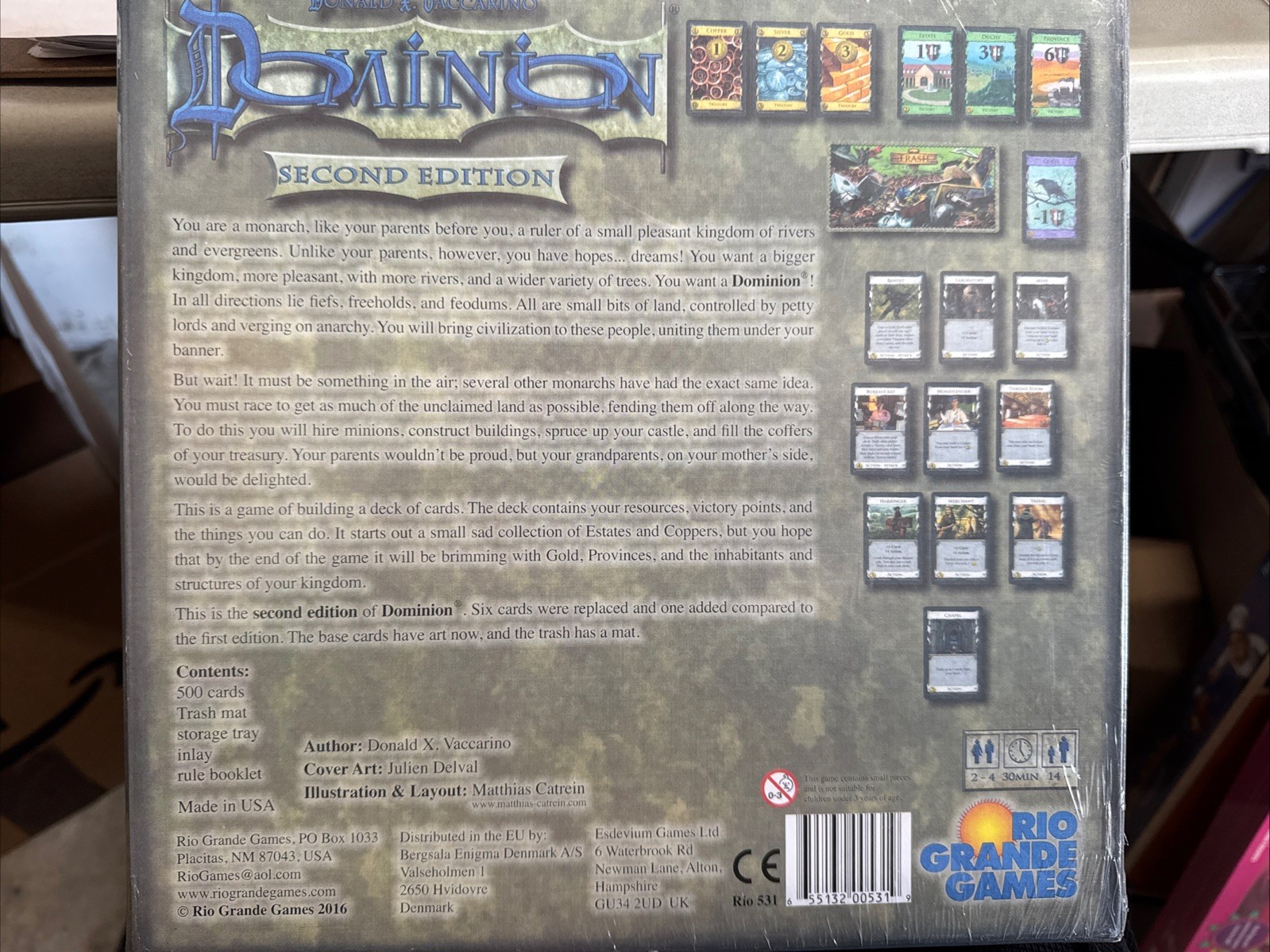 Dominion 2nd Edition Core Board Game Rio Grande Games New