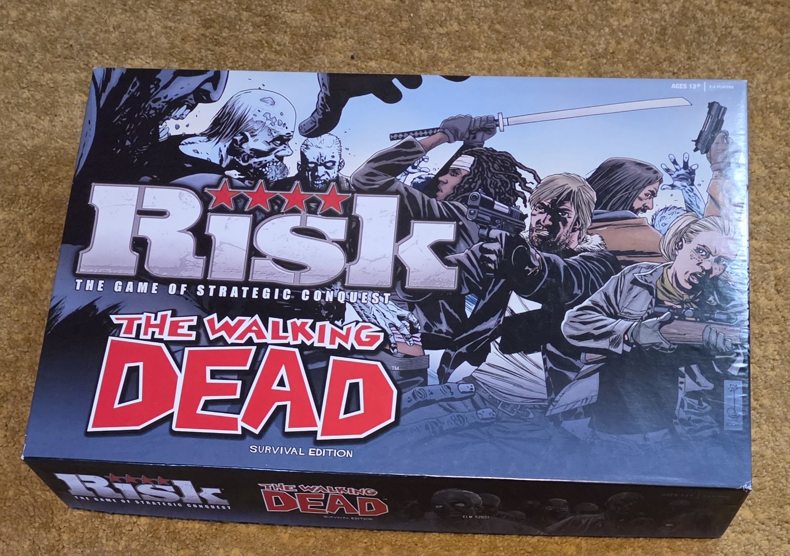 RISK The Walking Dead Survival Edition Board Game by Hasbro 2013 COMPLETE