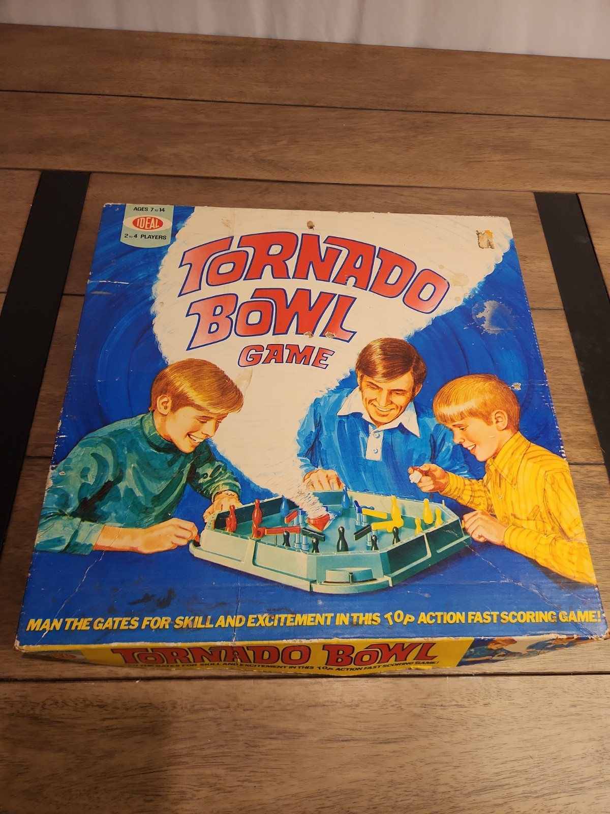 Vintage Tornado Bowl Game Ideal 1971 Bowling Pins rare with box