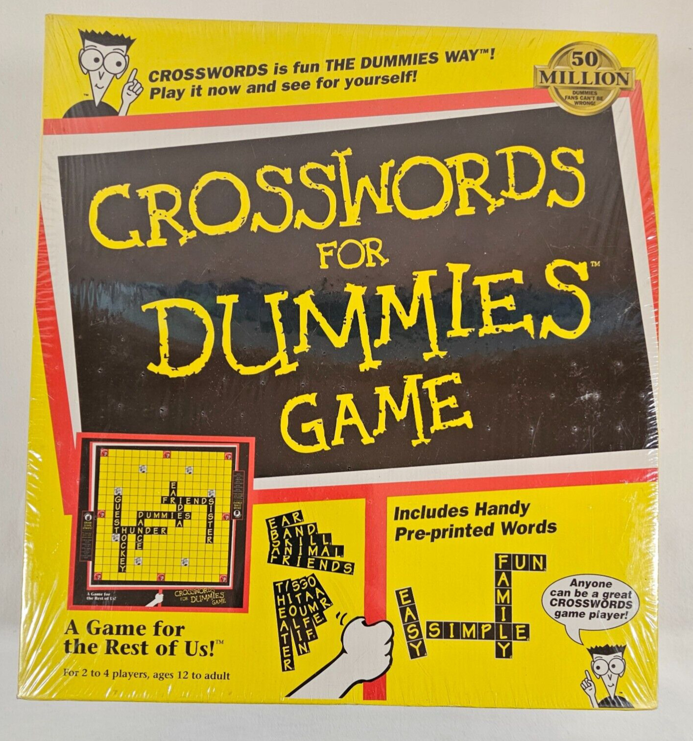 CROSSWORDS for Dummies Game Vintage 1998 2-4 Players Ages 12+ NEW Sealed