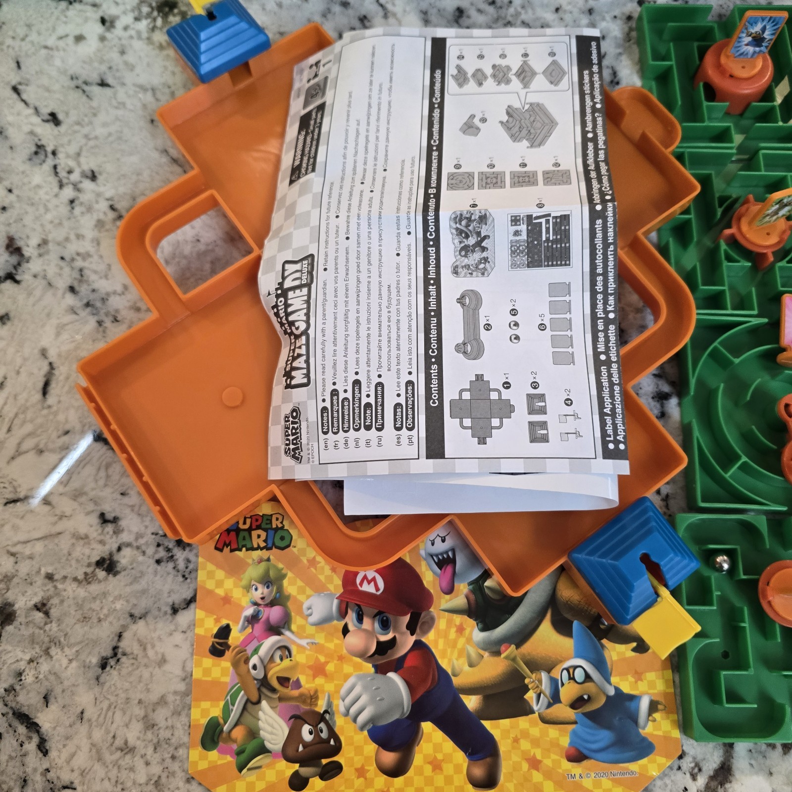 SUPER MARIO: Maze Game – DX Deluxe – 3D Marble Nintendo – Boxed – Complete