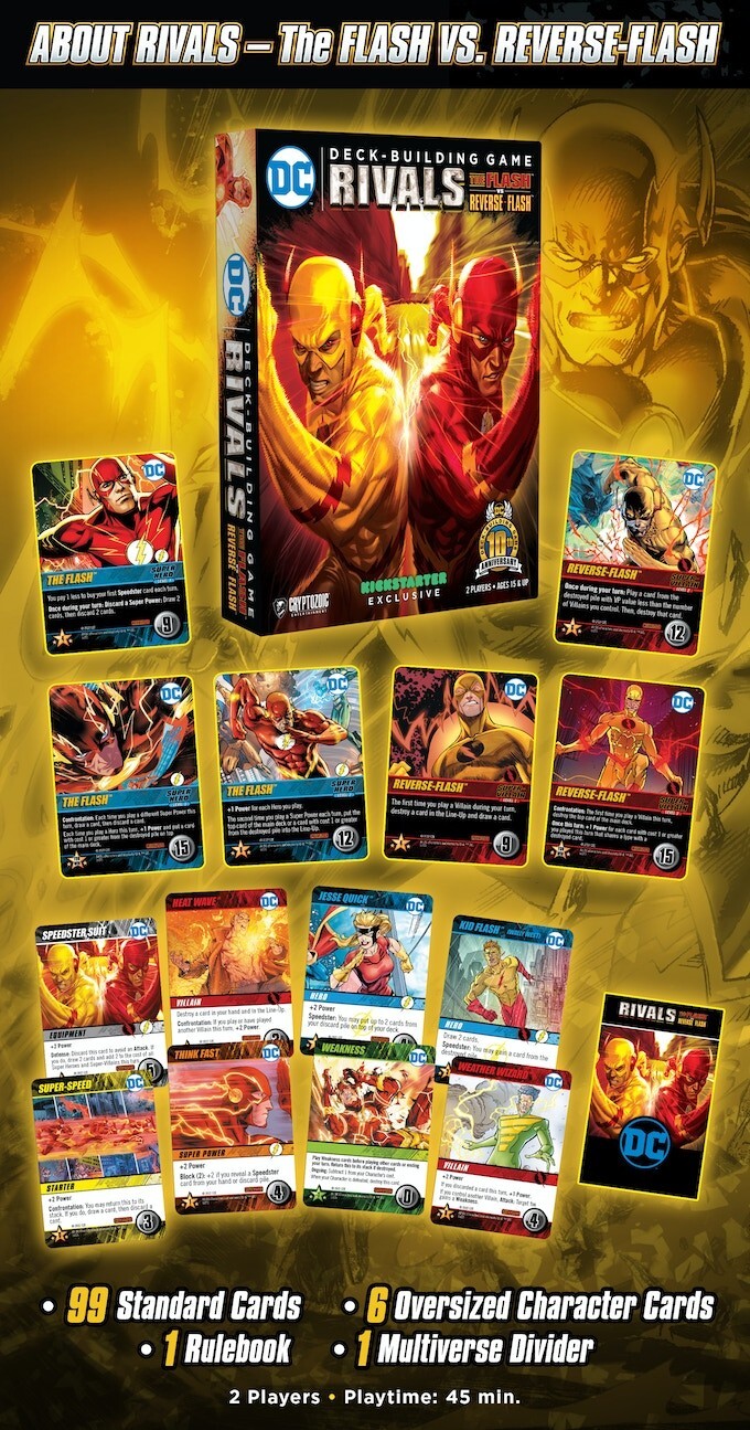 DC Comics Deck Building Game Injustice Rivals Kickstarter Exclusives KS BOARD