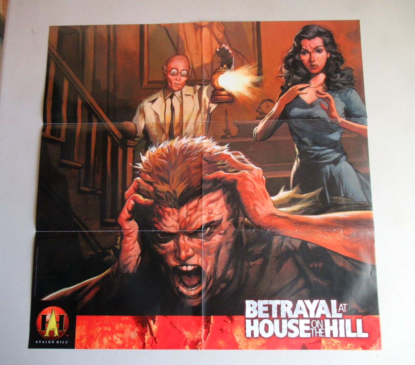 Betrayal at House on the Hill Board Game – Avalon Hill – 2004 – Poster 22″ X 22″