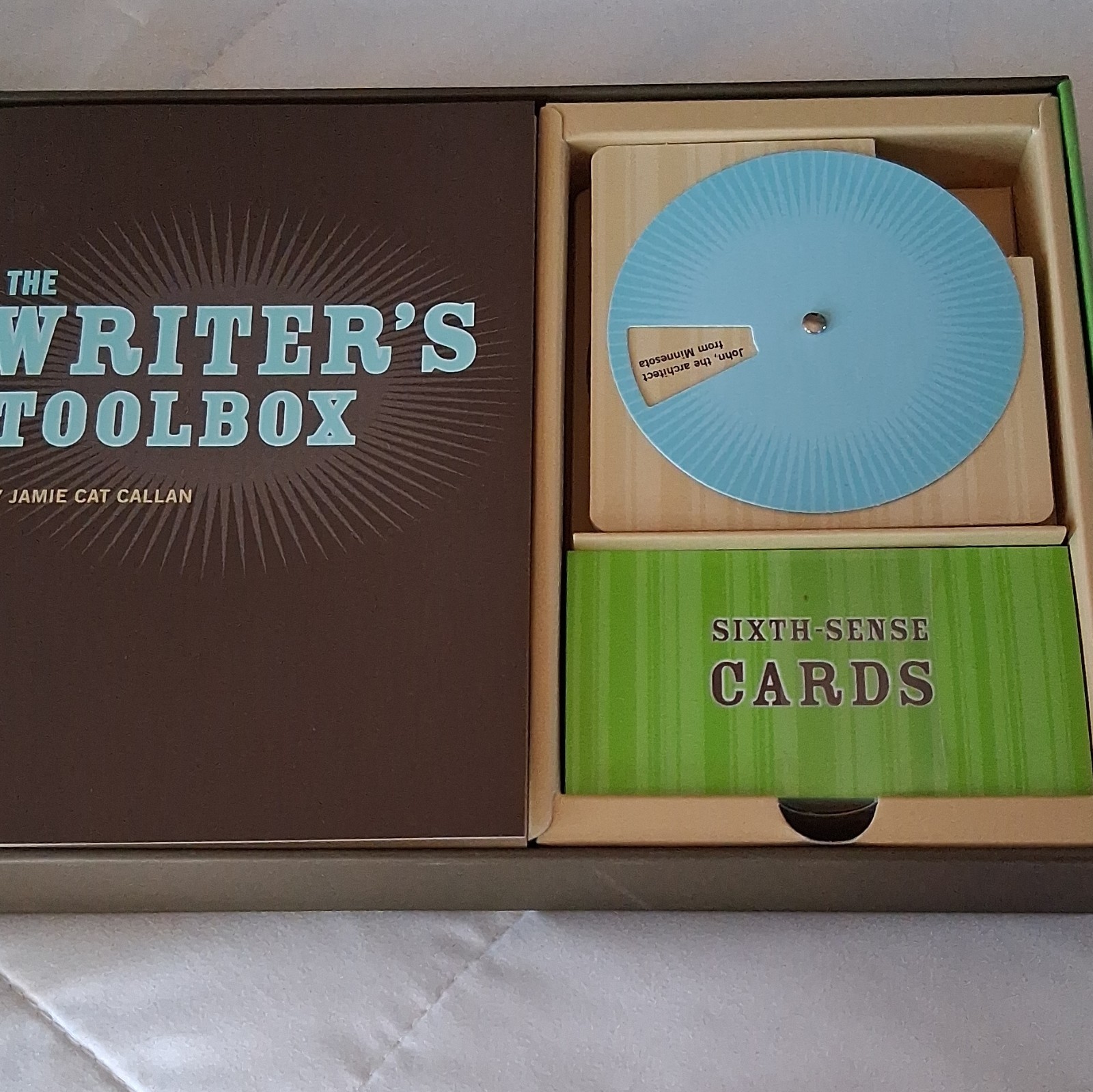 Chronicle Books The Writer’s Toolbox Writing Game Sixth-Sense Cards 2007
