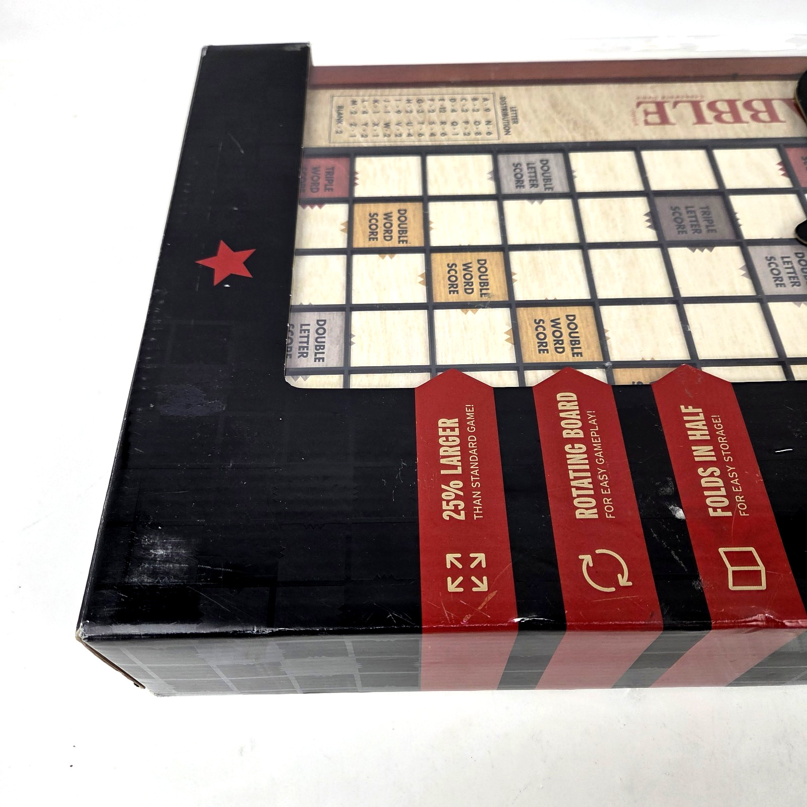 Scrabble Grand Edition Crossword Game WS Company Wood Board Case New Sealed