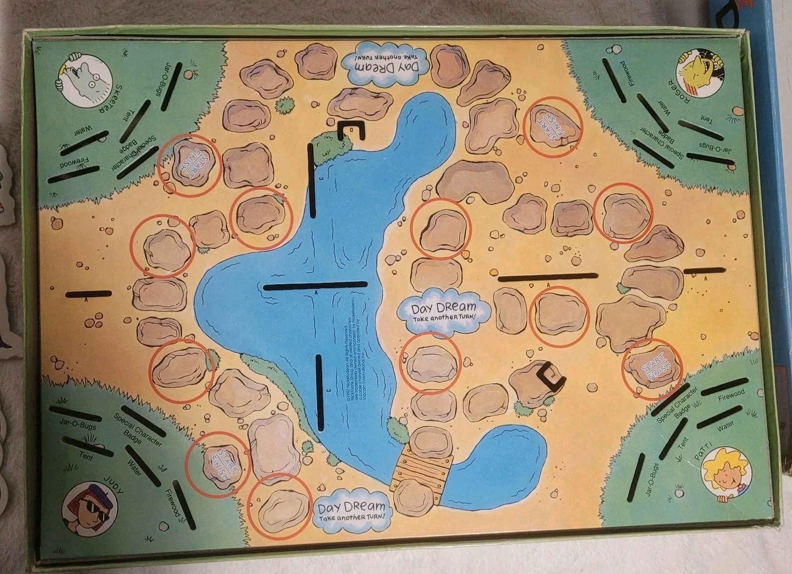 Doug – “The Bluffscouts’ Adventure” 3-D Boardgame by Parker Brothers For Parts