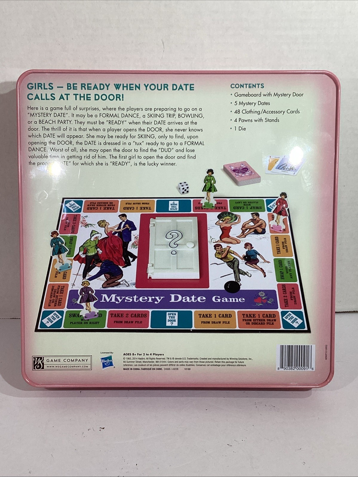 2014 Mystery Date Board Game 1965 Hasbro Nostalgia Edition HGT1-382