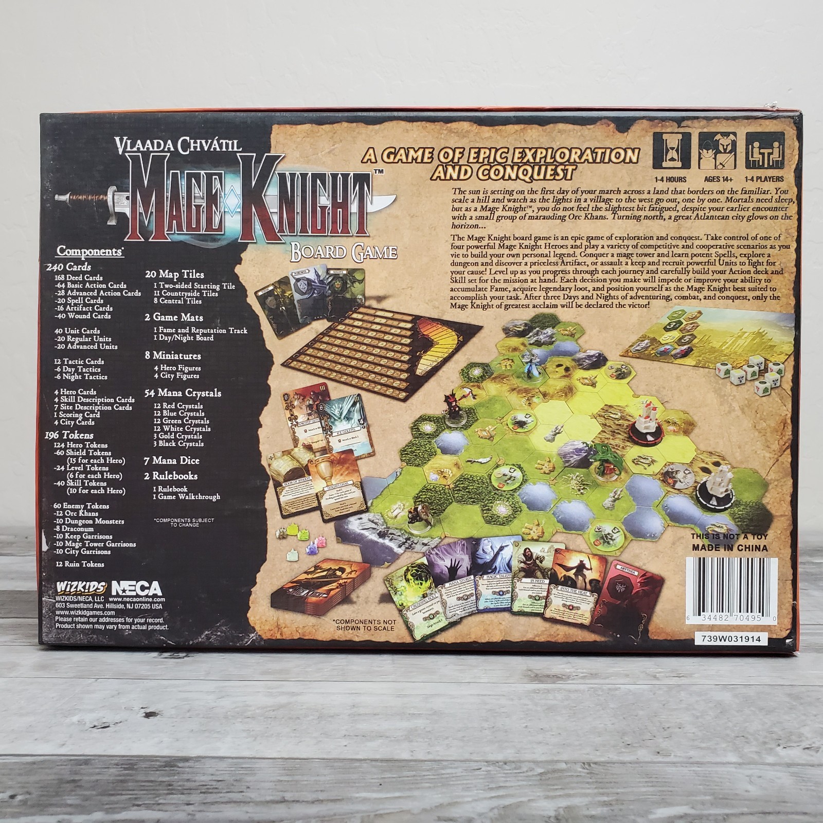 Mage Knight Board Game – Standard Edition – WizKids NECA – Complete VGC