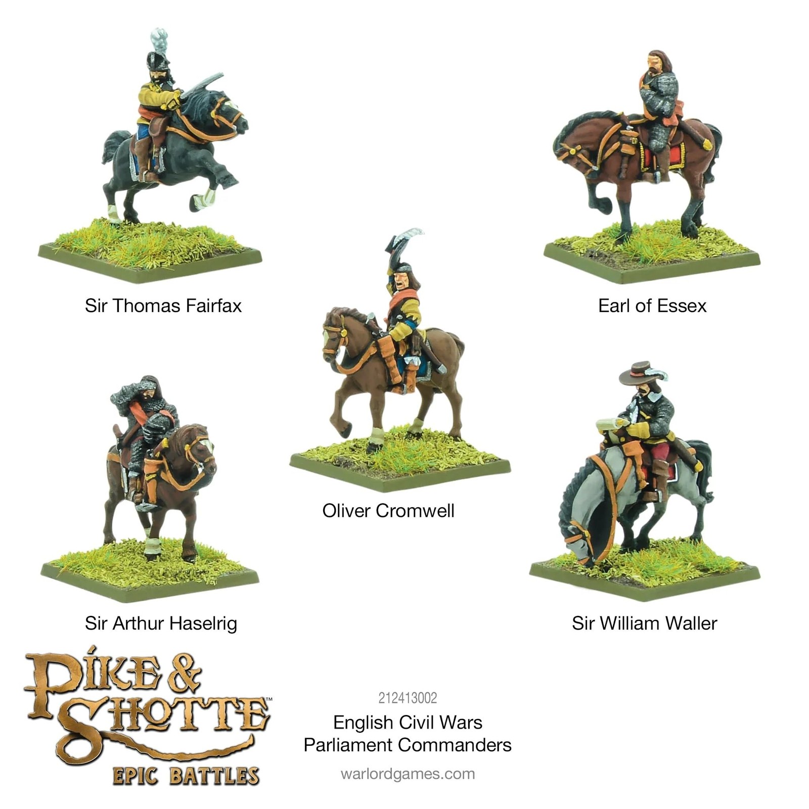 Pike & Shotte Epic Battles – English Civil Wars Parliament Commanders Militar…