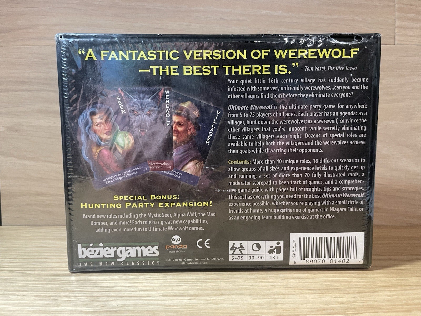 Ultimate Werewolf Deluxe Edition (Bonus Hunting Party Expansion) NEW & SEALED
